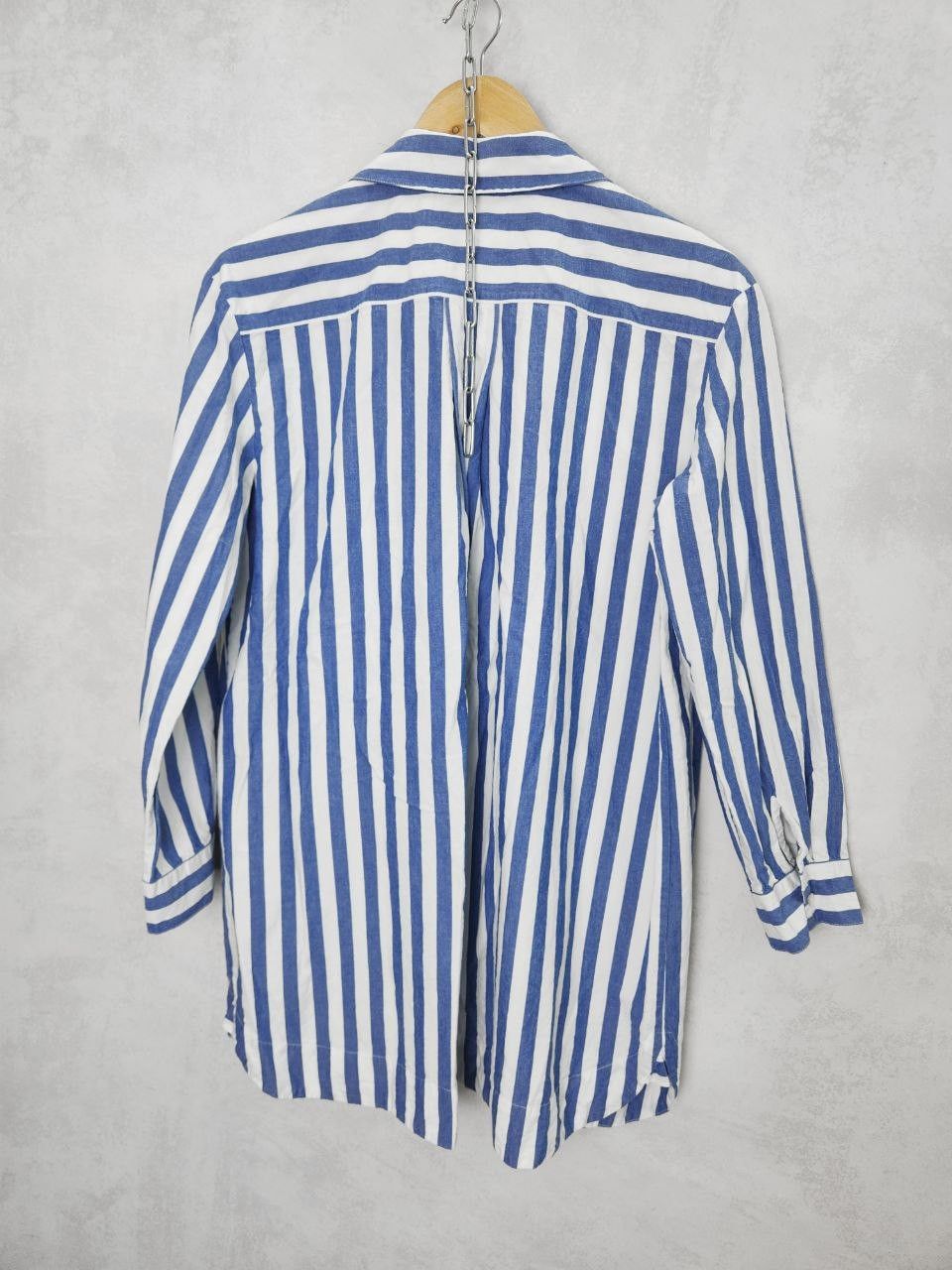 Sezane Sezane Button Up Stripped Max Shirt Size XXL / US 16-18 / IT 52-54 - 2 Thumbnail