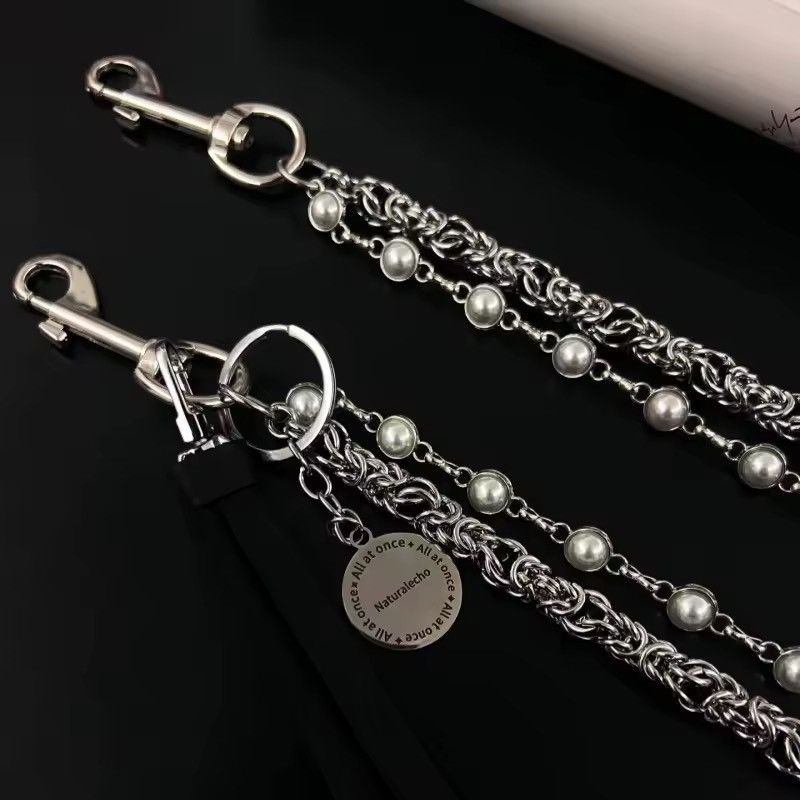 Jewelry 2 Layer Natural Echo Pearled Wallet Chain Size ONE SIZE - 4 Thumbnail