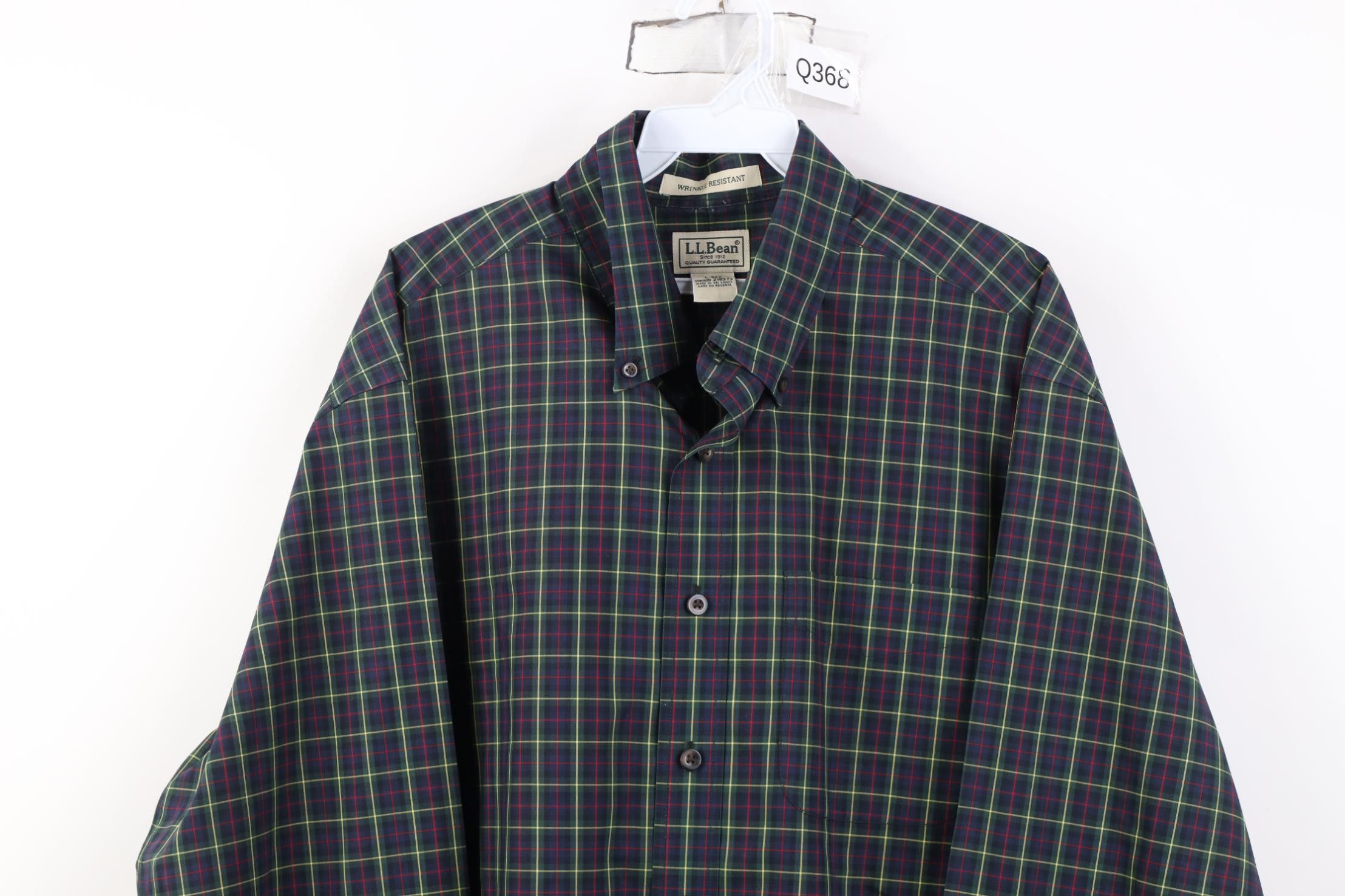 L.L. Bean Vintage LL Bean Resistant Collared Button Down Shirt Plaid Size US L / EU 52-54 / 3 - 2 Thumbnail