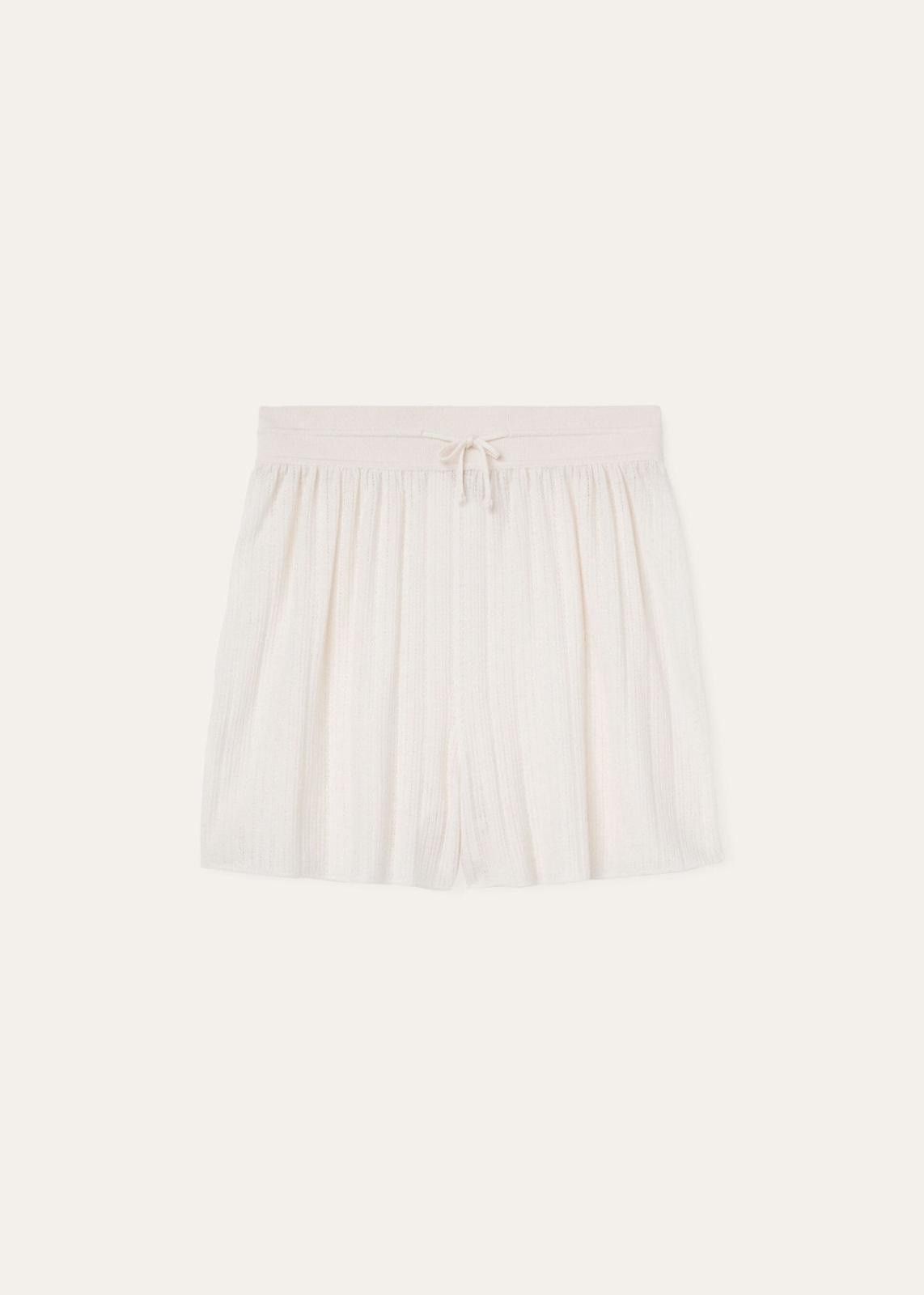 Loro Piana o1srvl11e0425 FAN6383 Cocooning Soft Short in White Size 30" / US 8 / IT 44 - 1 Thumbnail