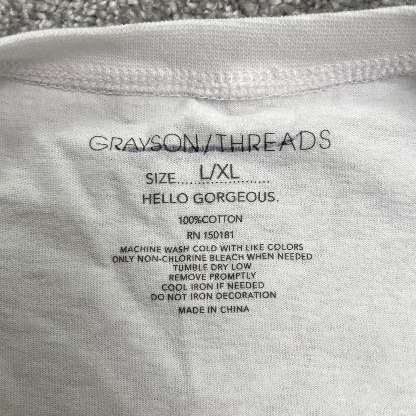 Vintage Grayson Threads Graphic T-Shirt Unisex L/XL White Lucky Cover Shamrock Irish Tee Shirt Size XL / US 12-14 / IT 48-50 - 4 Thumbnail