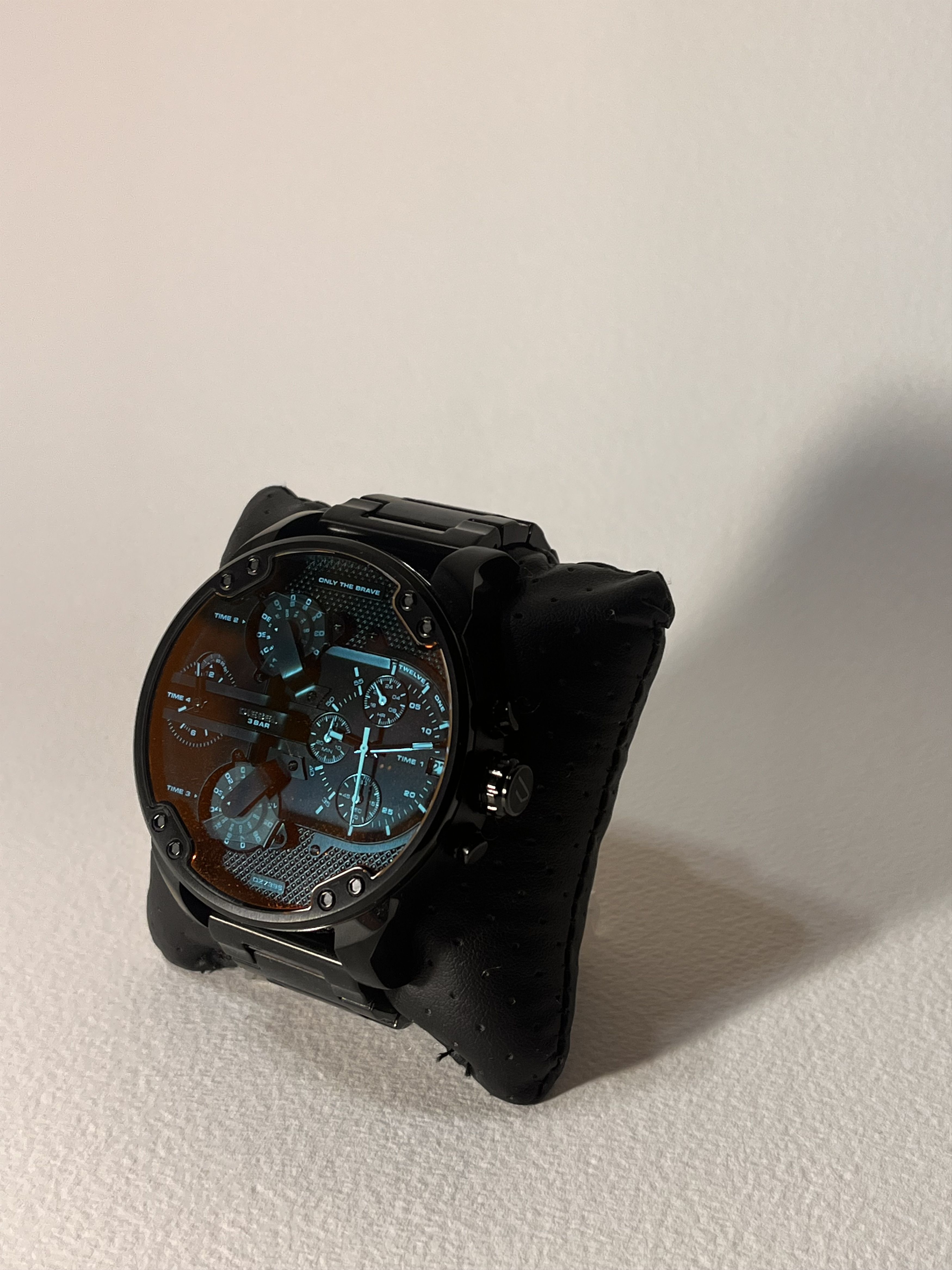 Diesel black orange metallic tint watch Size ONE SIZE - 3 Thumbnail