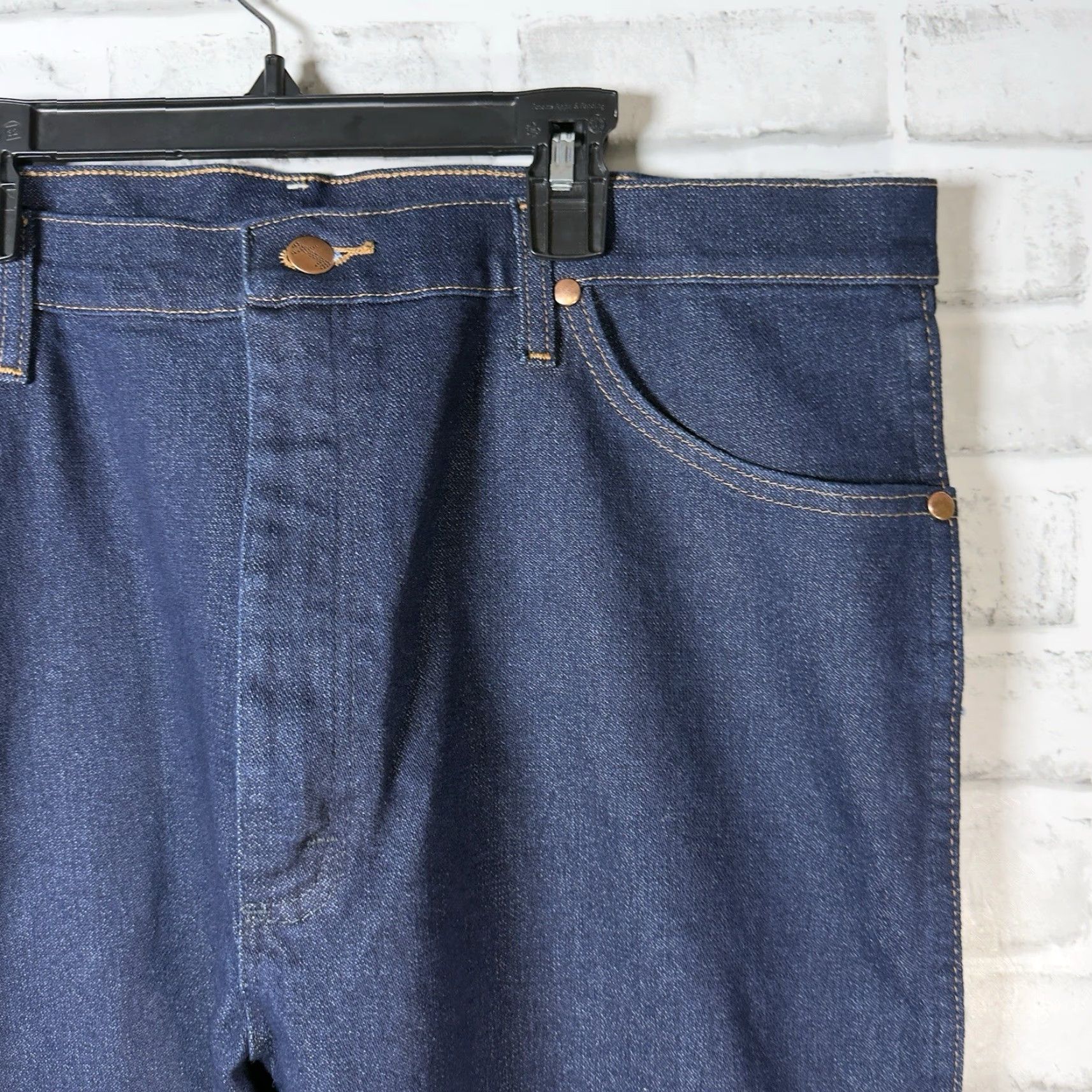 Wrangler VINTAGE Wrangler Cowboy Cut Jeans Men 38x34 Blue Denim Straight 90s Western Mens Regul ar Size US 38 / EU 54 - 3 Thumbnail