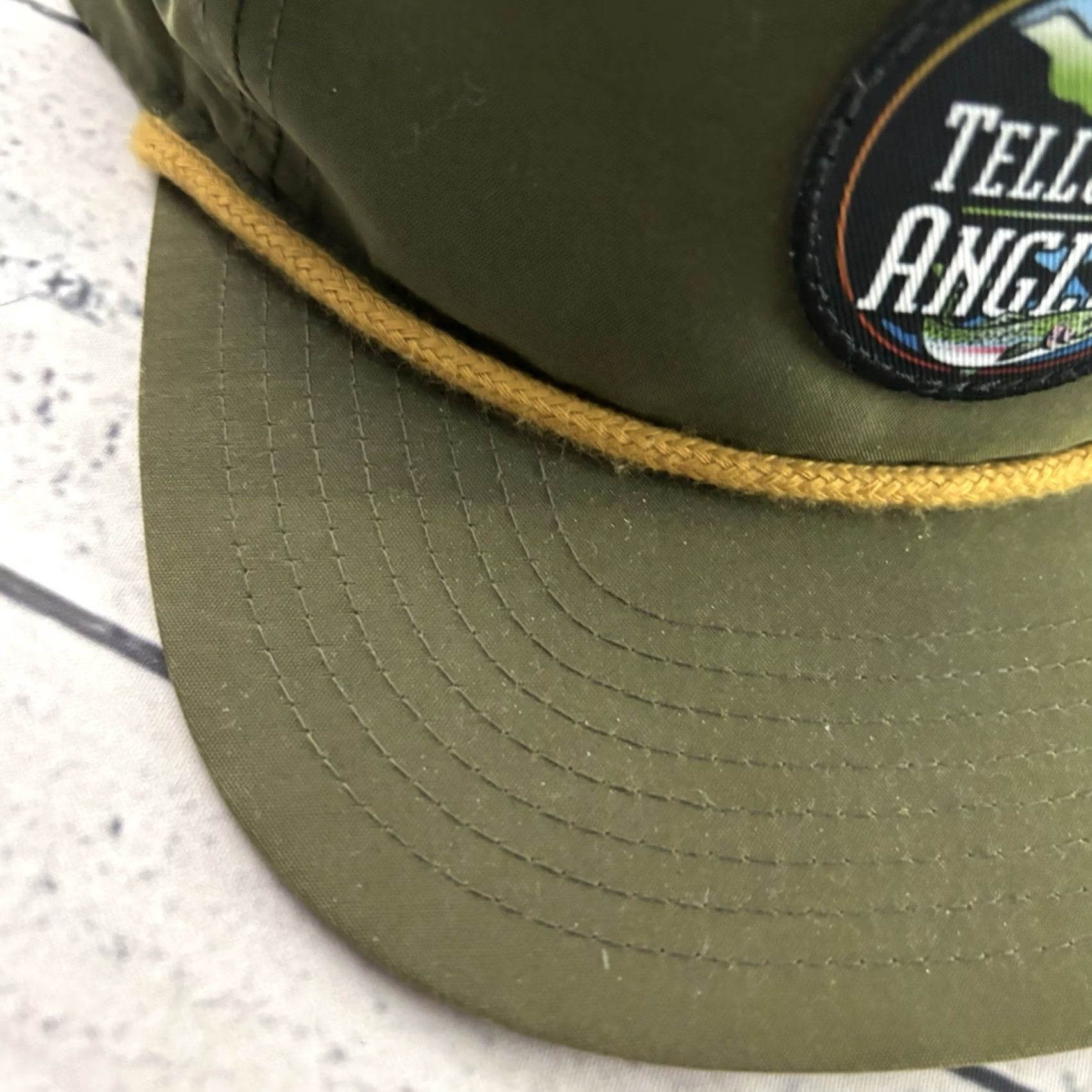 Vintage Telluride Angler Richardson Green Rope Hat Snapback Adjustable Men Baseball Cap Size ONE SIZE - 2 Thumbnail