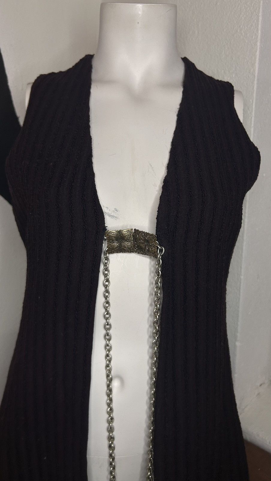 Vintage Avant Garde Long Vest Size S / US 4 / IT 40 - 3 Thumbnail