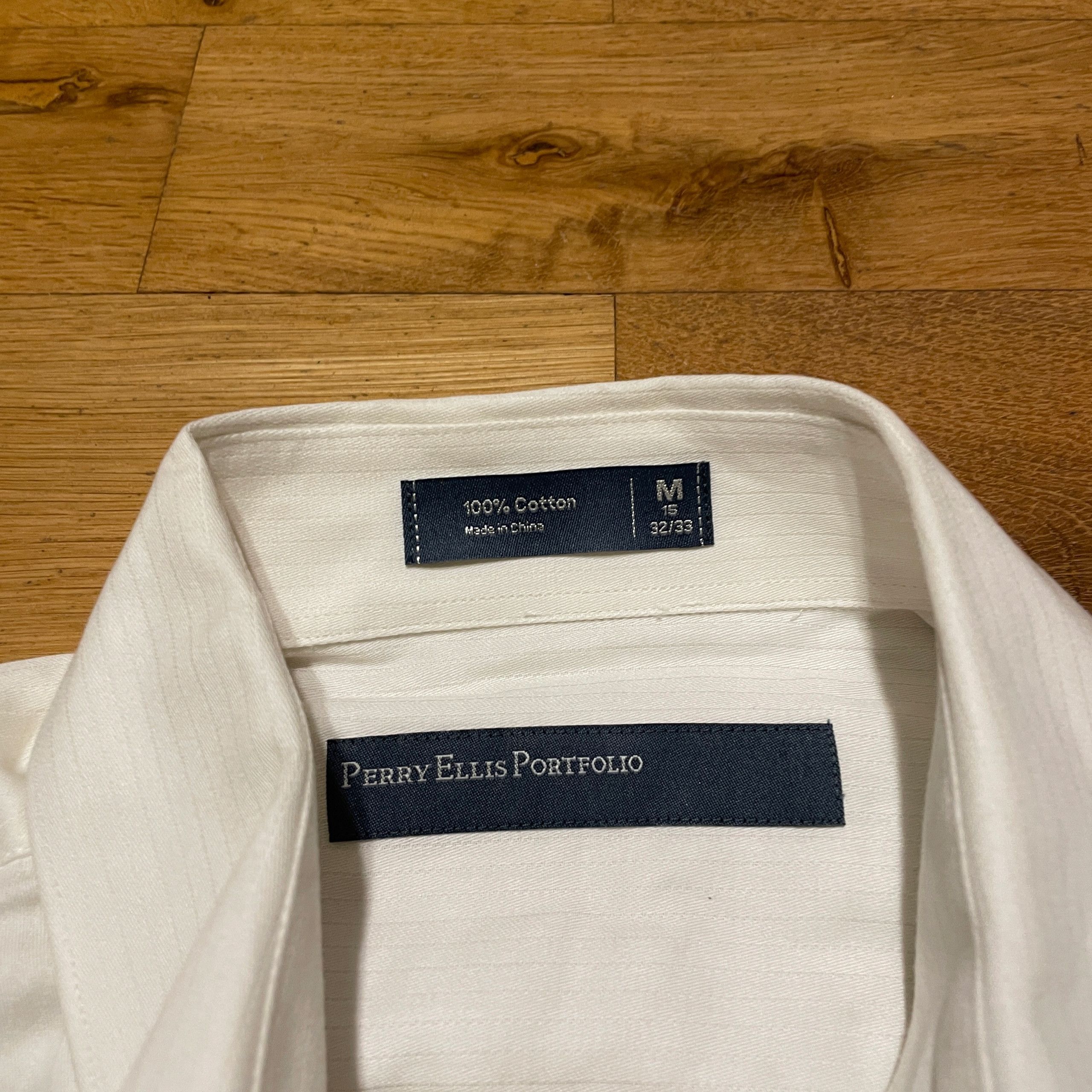 Perry Ellis PERRY ELLIS MEN'S ELEGANT SHIRT, Size M, LABELS Size US M / EU 48-50 / 2 - 2 Thumbnail