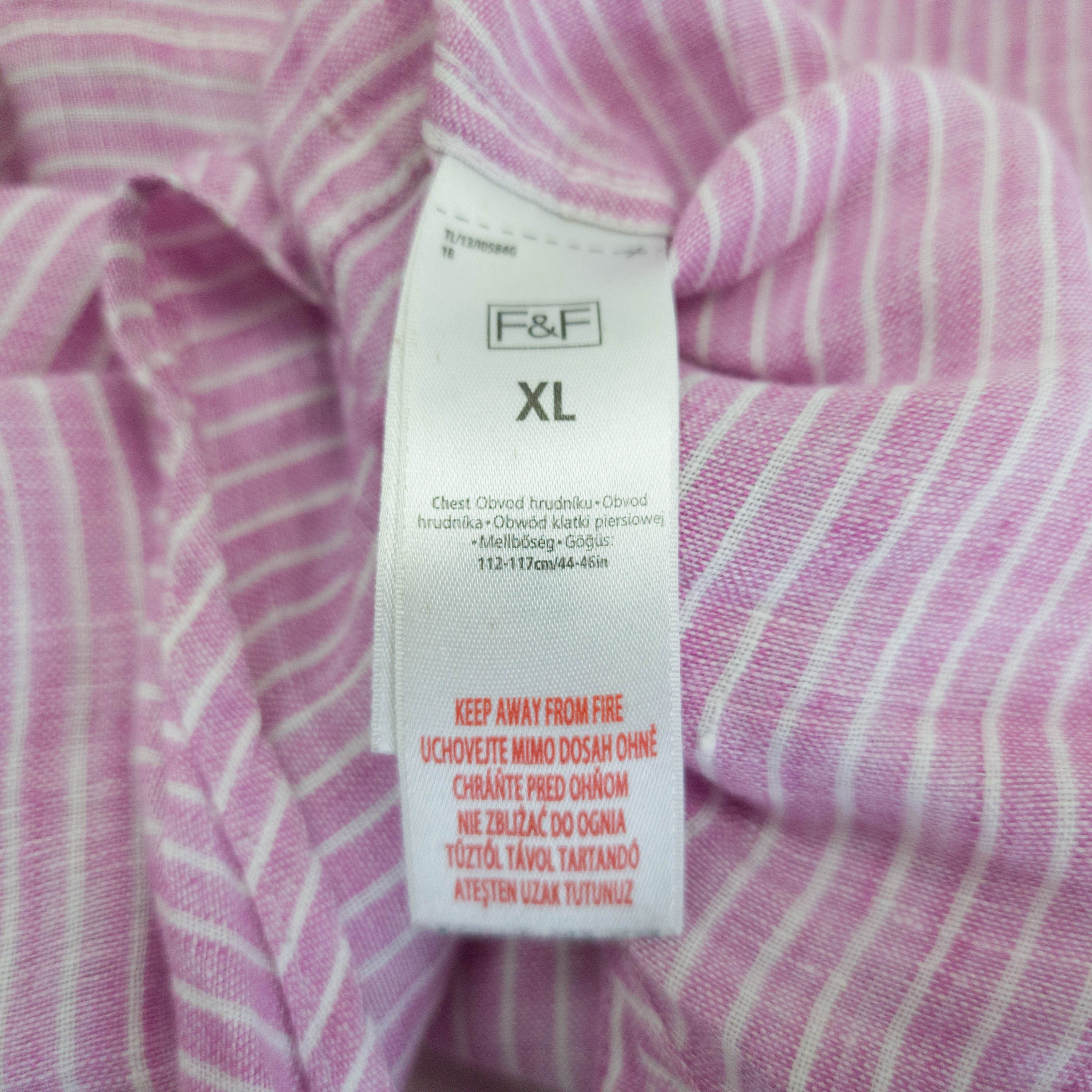 Other F&F SHIRT SHORT SLEEVE 100%LINEN SIZE XL VGC Size US XL / EU 56 / 4 - 7 Thumbnail
