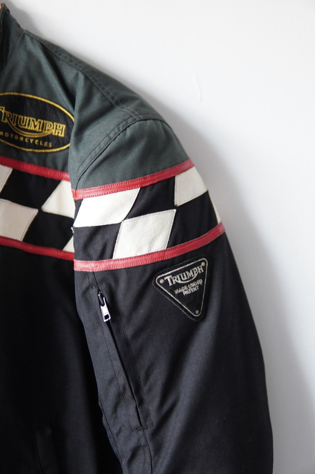 Indian Motorcycle Vintage Triumph Checkered Moto Racing Jacket Size US L / EU 52-54 / 3 - 6 Thumbnail
