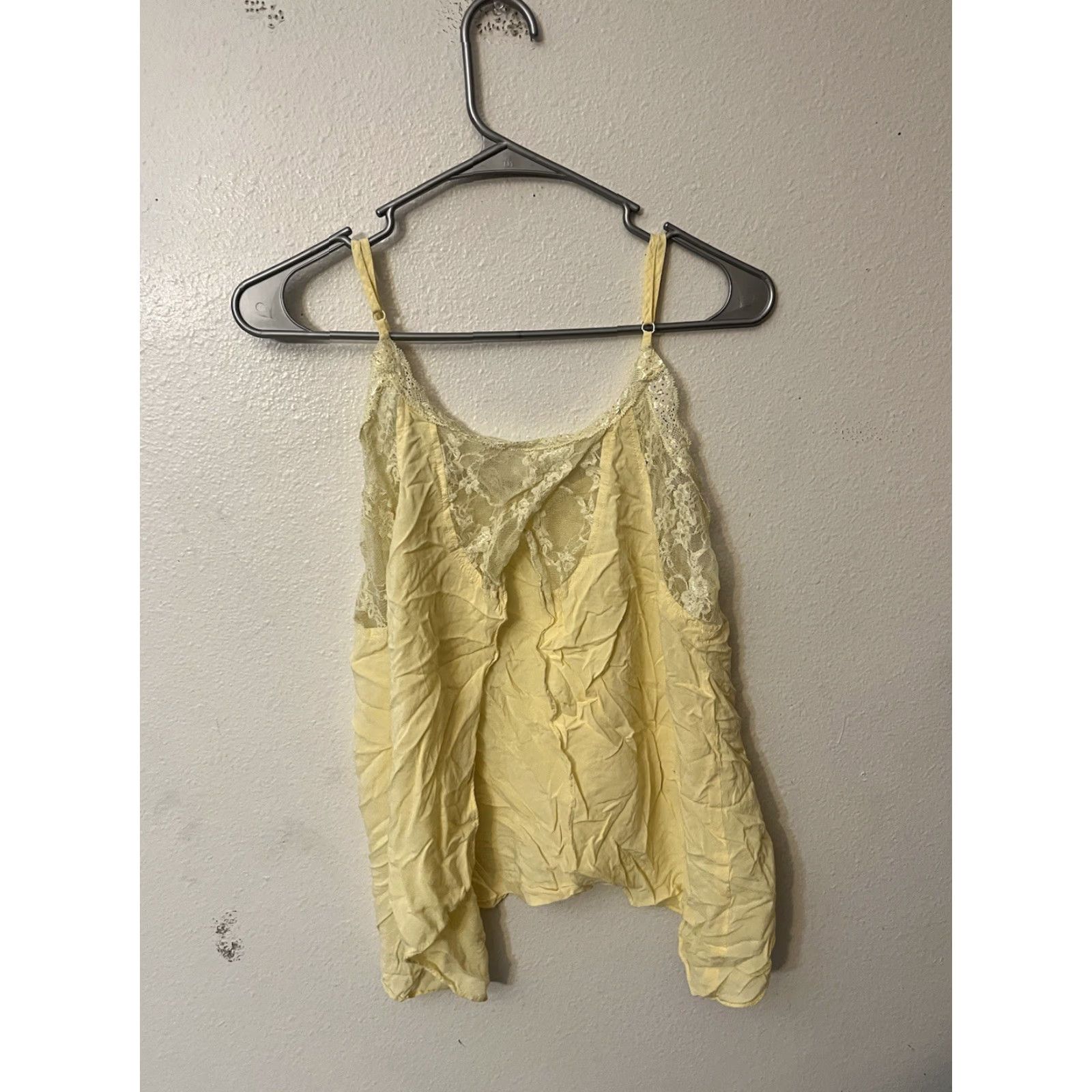 Free People Free People Camisole Tank Yellow S Women Sleeveless Square Neck Strappy Top Shirt? Size S / US 4 / IT 40 - 3 Thumbnail
