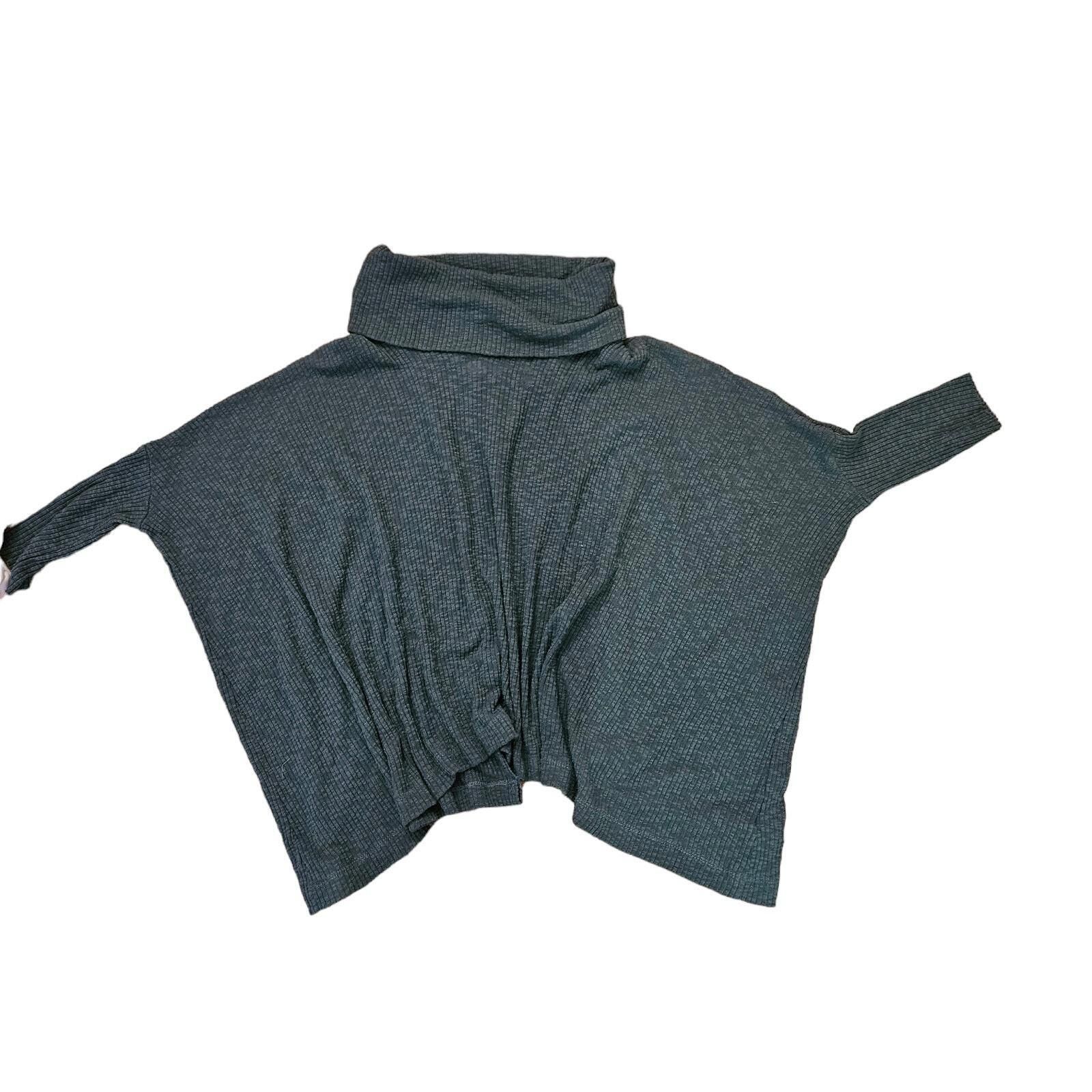 Designer FP Beach Cowl Neck Pullover Sweater Teal Green Size Small Size S / US 4 / IT 40 - 2 Thumbnail