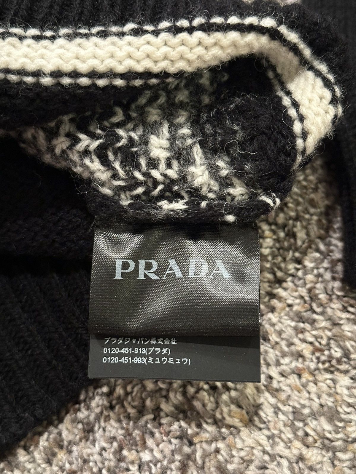 Prada Prada Men’s Knitted Sweater Black Medium Size US M / EU 48-50 / 2 - 6 Thumbnail