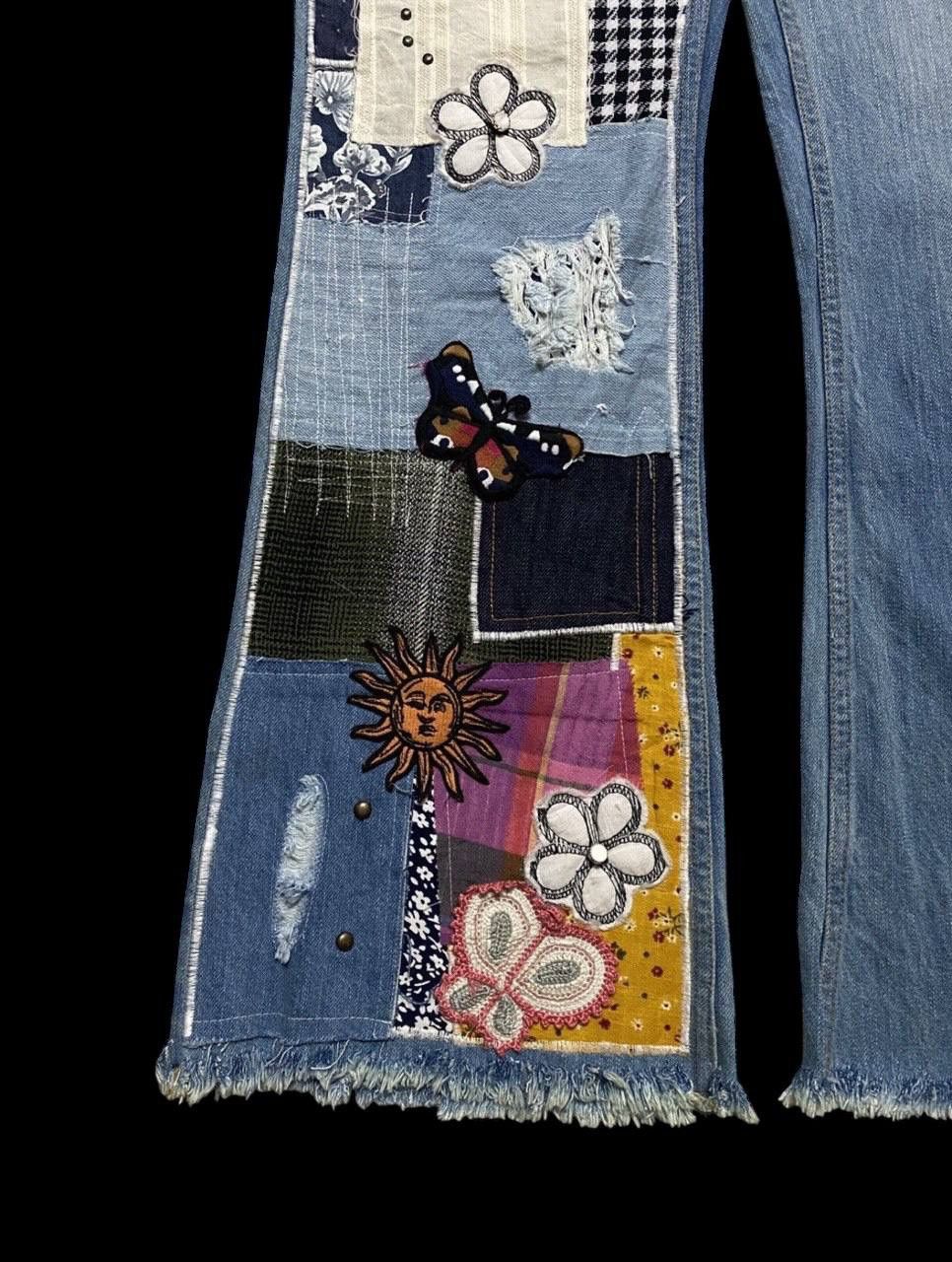 Other FLARE Kapital Inspired Hippie Patchwork Distress By Bdg Jean Size US 29 - 6 Thumbnail