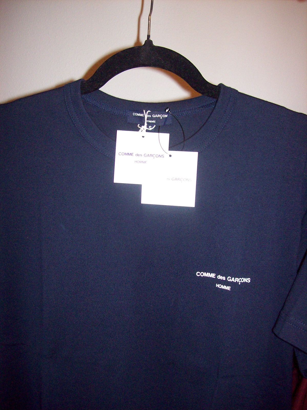 Comme des Garcons Comme Des Garçon Homme Navy Printed Tee Shirt Size US S / EU 44-46 / 1 - 9 Thumbnail