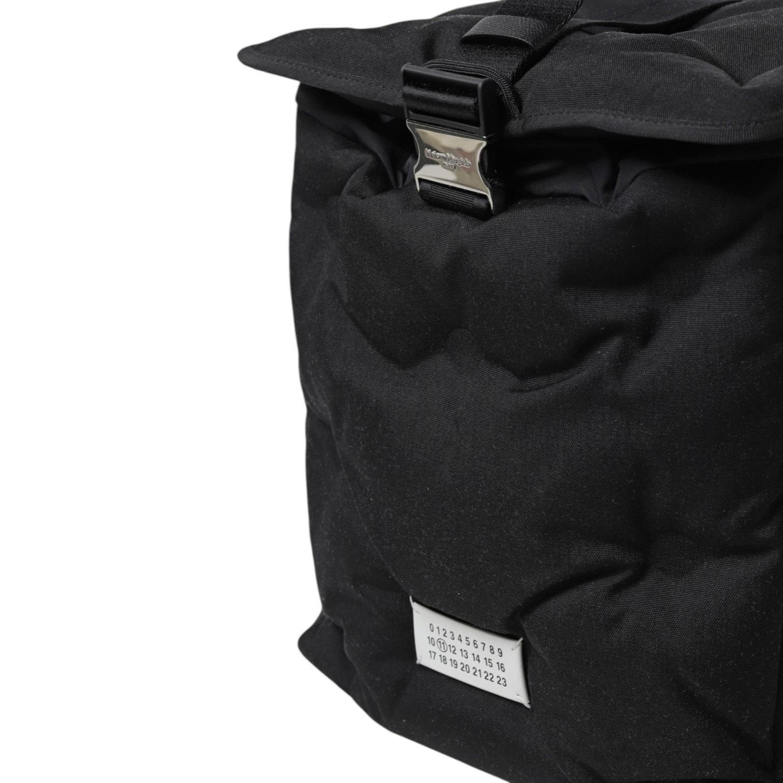 Maison Margiela Glam Slam Numbers Patch Canvas Backpack Black - New $2050 Size ONE SIZE - 7 Thumbnail