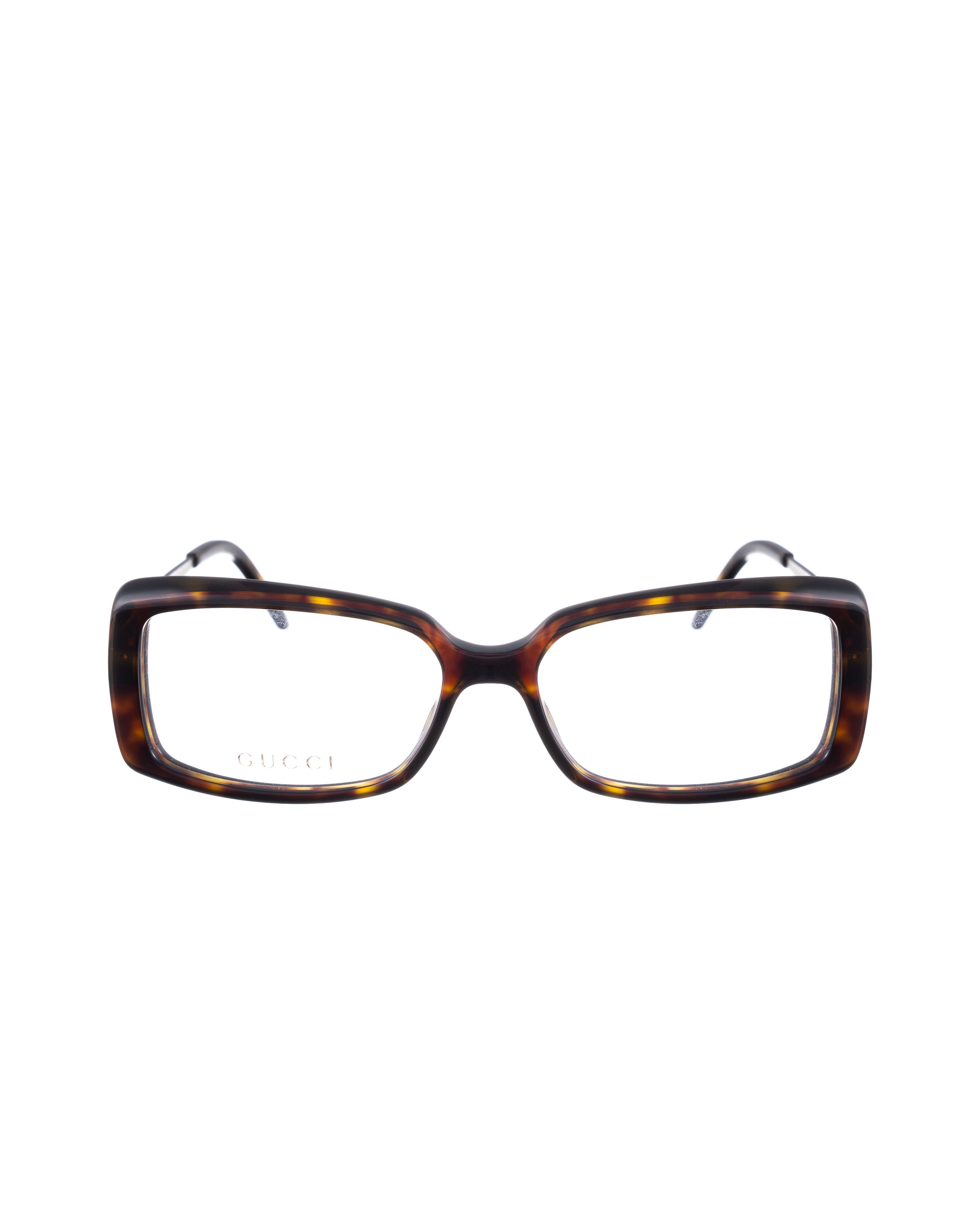 Gucci Gucci 00s Havana Rectangular Monogram Glasses Size ONE SIZE - 3 Thumbnail