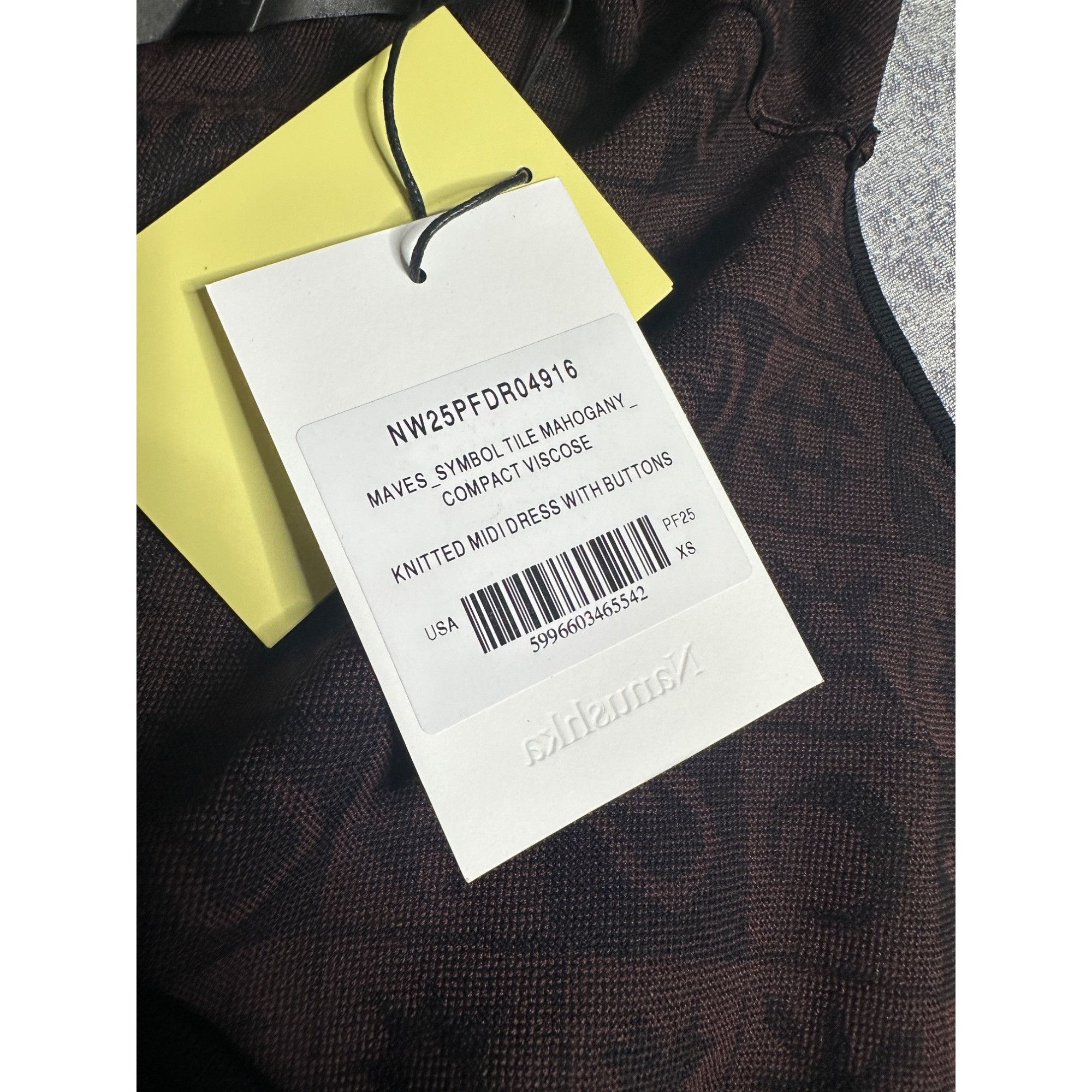 Nanushka Nanushka Maves Knitted Midi Dress With Buttons Size XS / US 0-2 / IT 36-38 - 7 Thumbnail