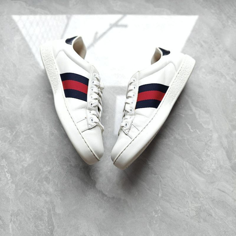 Gucci Gucci Classic Ace Low Top Sneakers for Men - Size US 8 / EU 41 - 9 Thumbnail