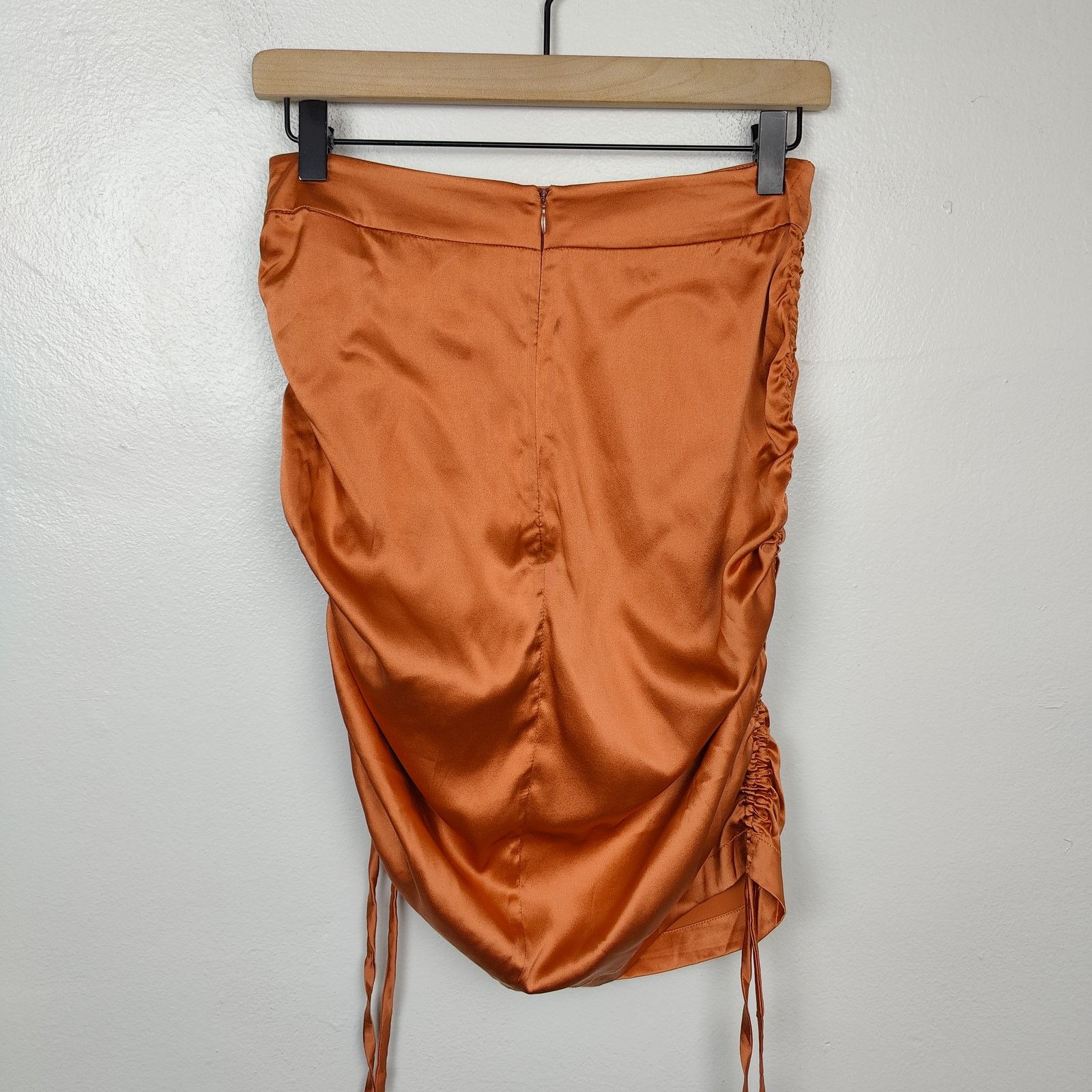 Kim Shui Kim Shui Ruched Mini Skirt Womens Small NWT Bronze Size 27" / US 4 / IT 40 - 5 Thumbnail