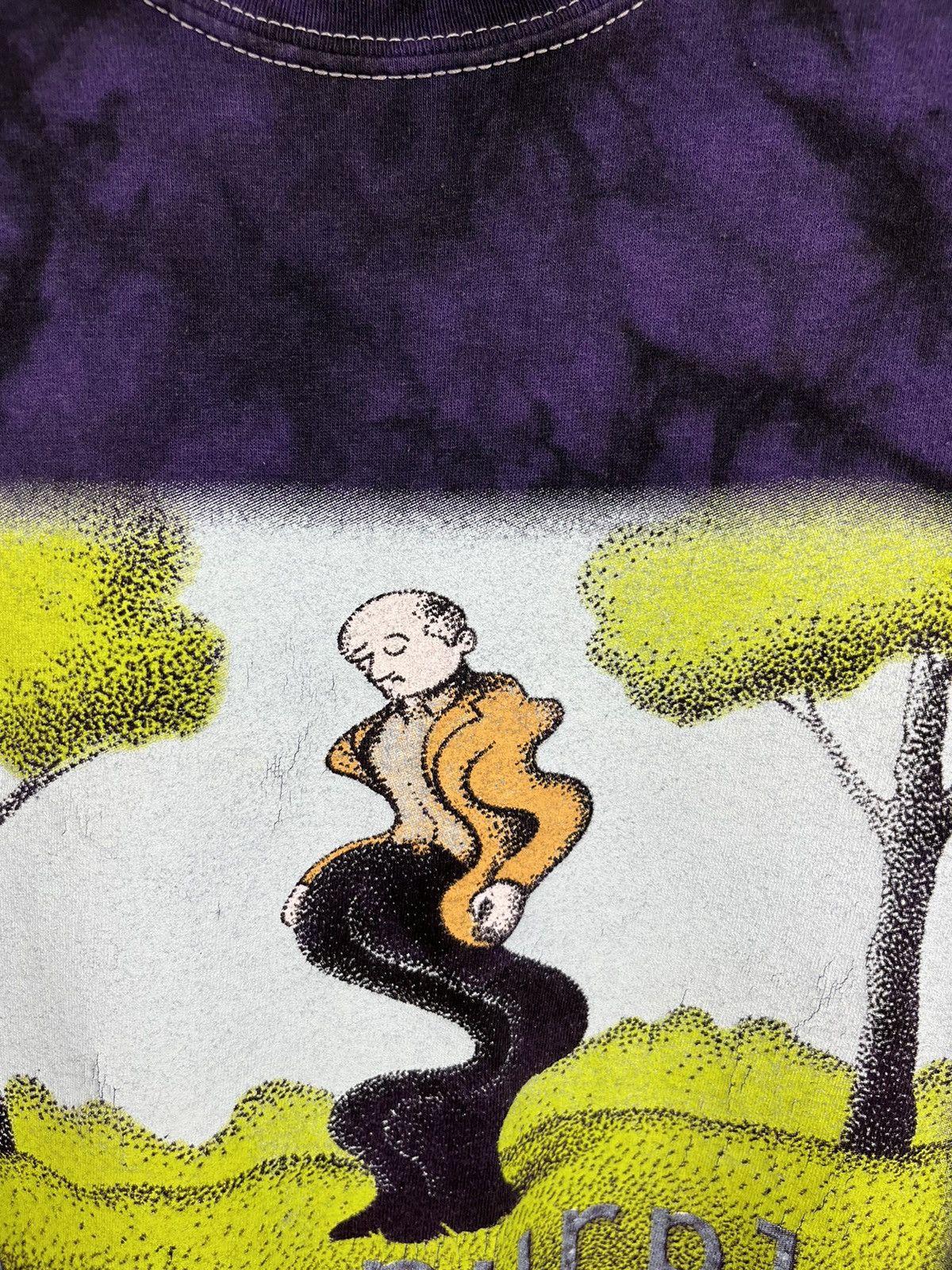 Band Tees × Vintage Vintage Deep Purple tie dye sleeping man artist wave trees Size US XL / EU 56 / 4 - 13 Thumbnail