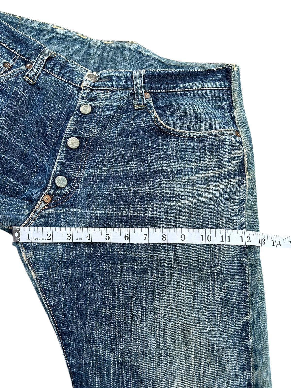 Maison MIHARA YASUHIRO MIHARAYASUHIRO X SUGAR CANE Selvedge Distressed Denim Jeans Size US 36 / EU 52 - 22 Thumbnail