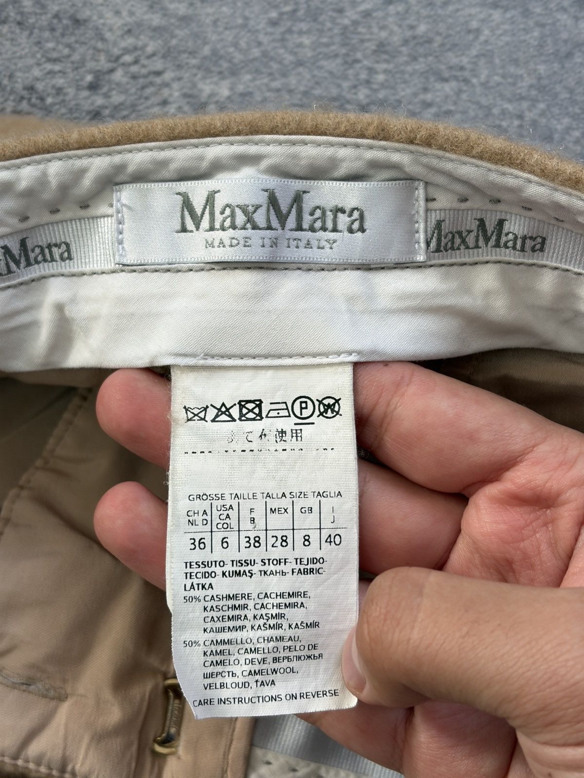 Max Mara Max Mara Cashmere Camel Wool Wide Leg Trousers IT 40 Italy Size 27" / US 4 / IT 40 - 3 Thumbnail