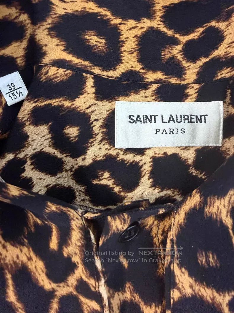 Saint Laurent Paris Saint Laurent Paris size 39 Silk Caramel Leopard Print Bow Size US S / EU 44-46 / 1 - 4 Thumbnail