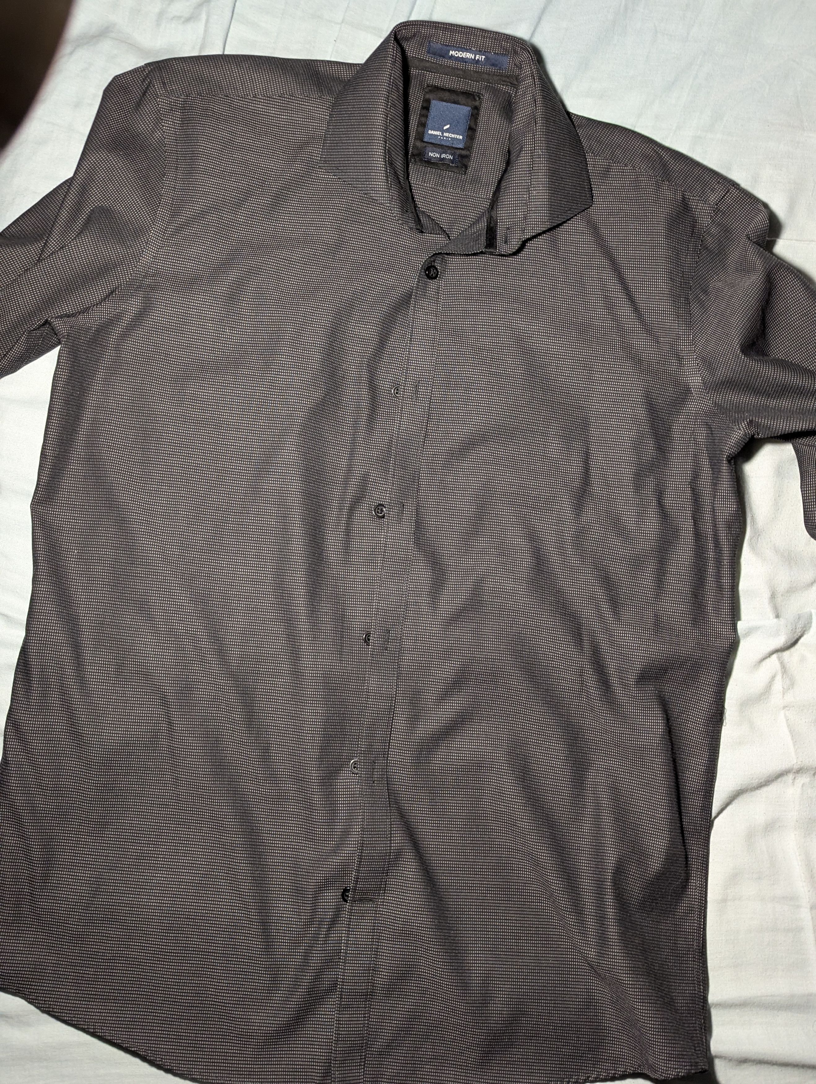 Daniel Hechter Paris- Non Iron Modern fit Size US M / EU 48-50 / 2 - 4 Thumbnail
