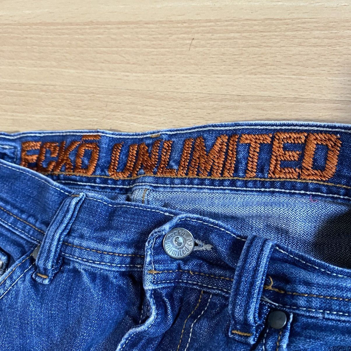 Ecko Unltd. Ecko Unltd Rhino Embroidered Baggy Jeans Size 31 Vintage Y2K Size US 31 - 8 Thumbnail