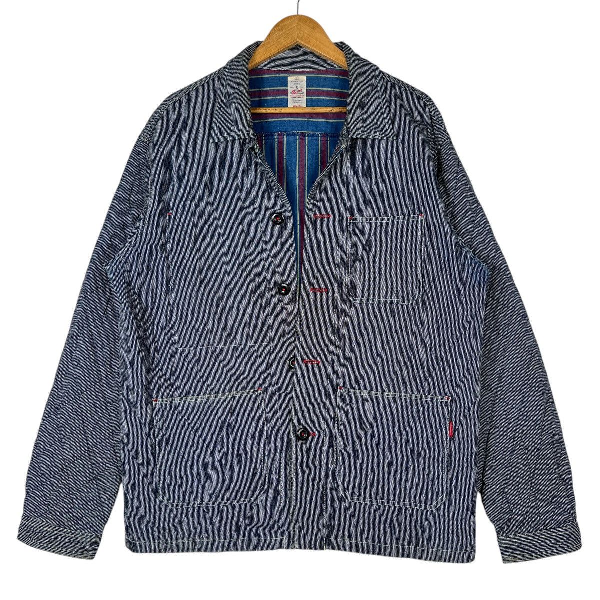 Reason 💥 Reason Hikory Stripe worker Chore Jacket Size US L / EU 52-54 / 3 - 3 Thumbnail