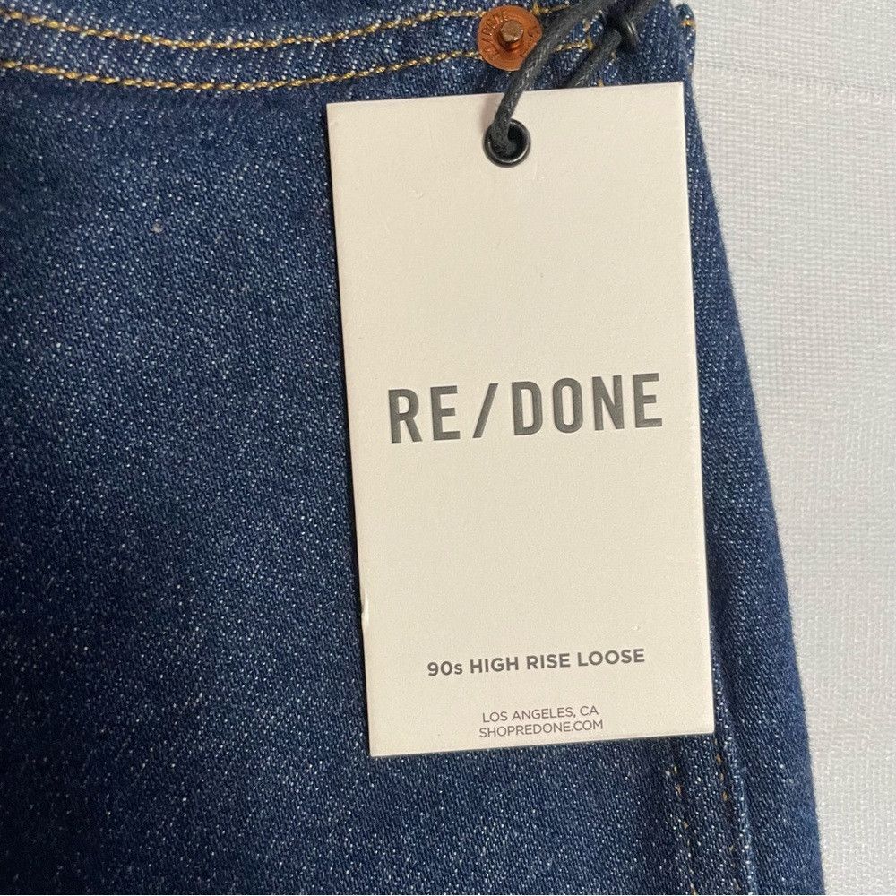 RE/DONE NWT New $307 Re/Done 90s High-Rise Straight RIGID LIKE Jean Size 29" - 6 Thumbnail