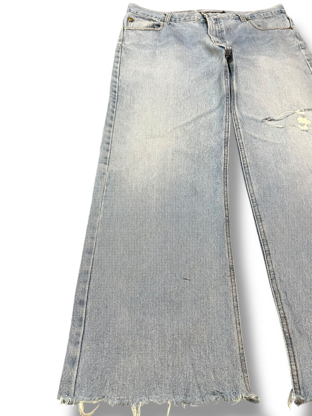 4GSELLER × Beauty Beast Vintage Alpasol Baggy Distressed Hairy Leg Denim Size US 36 / EU 52 - 3 Thumbnail