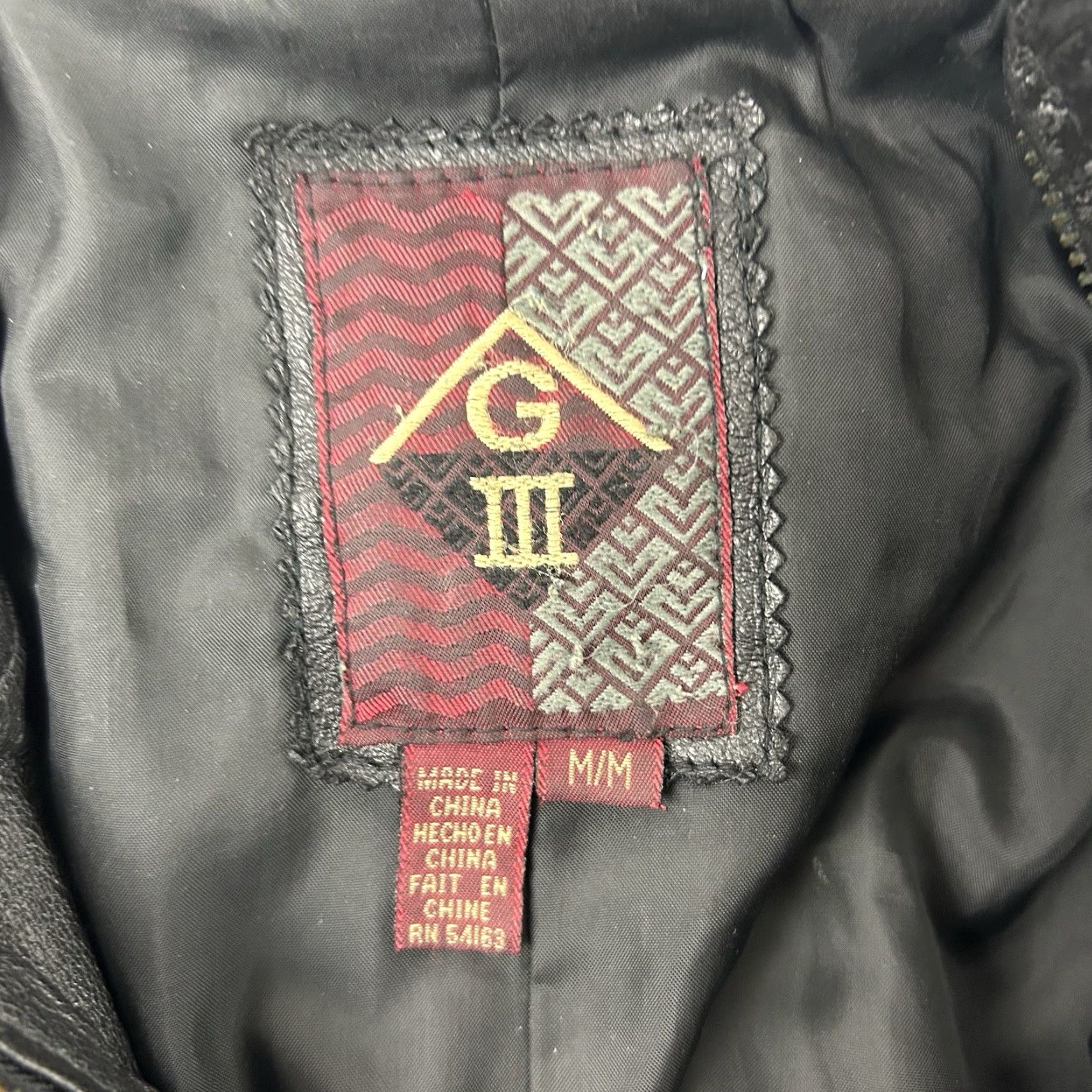 Vintage VINTAGE Global Identity G III Black Leather Jacket Coat Hood Embroidered Paisley Med Womens Overcoat Size M / US 6-8 / IT 42-44 - 3 Thumbnail