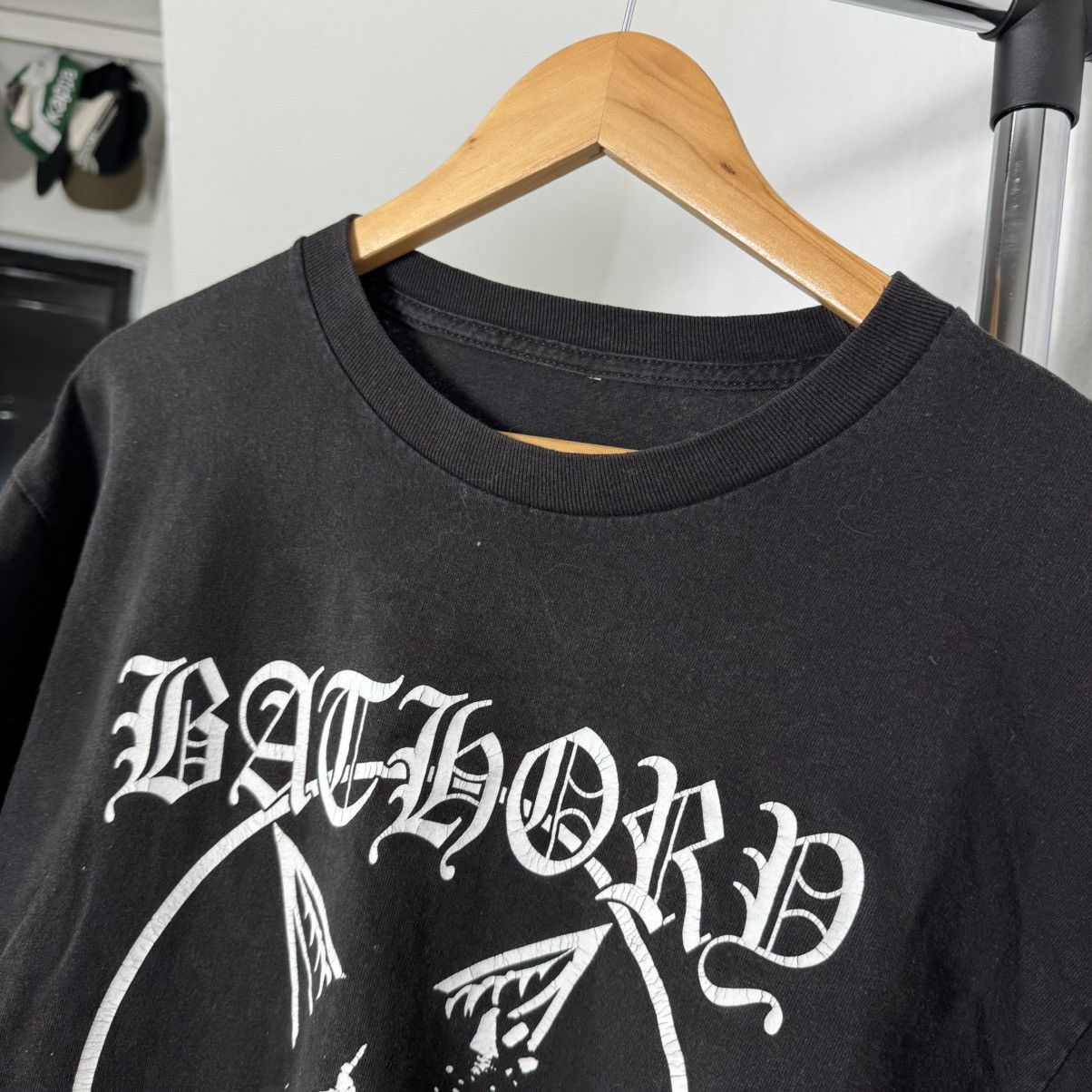 Band Tees × Vintage Vintage Bathory Washed Distressed Longsleeve black metal 666 Size US XL / EU 56 / 4 - 10 Thumbnail
