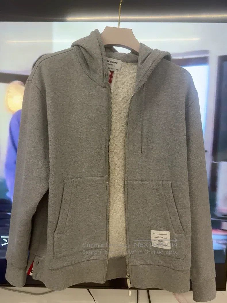 Thom Browne Thom Browne Hooded Zip-Up Jacket Size US L / EU 52-54 / 3 - 1 Thumbnail