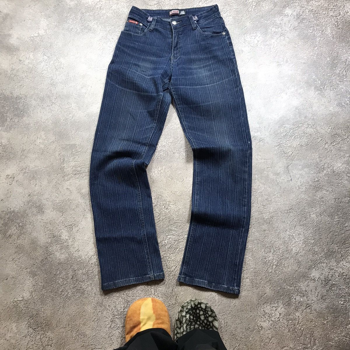 Vintage Vintage Y2K Baggy Flared Distressed Jeans Grunge Graphic 27 Size 27" / US 4 / IT 40 - 2 Thumbnail