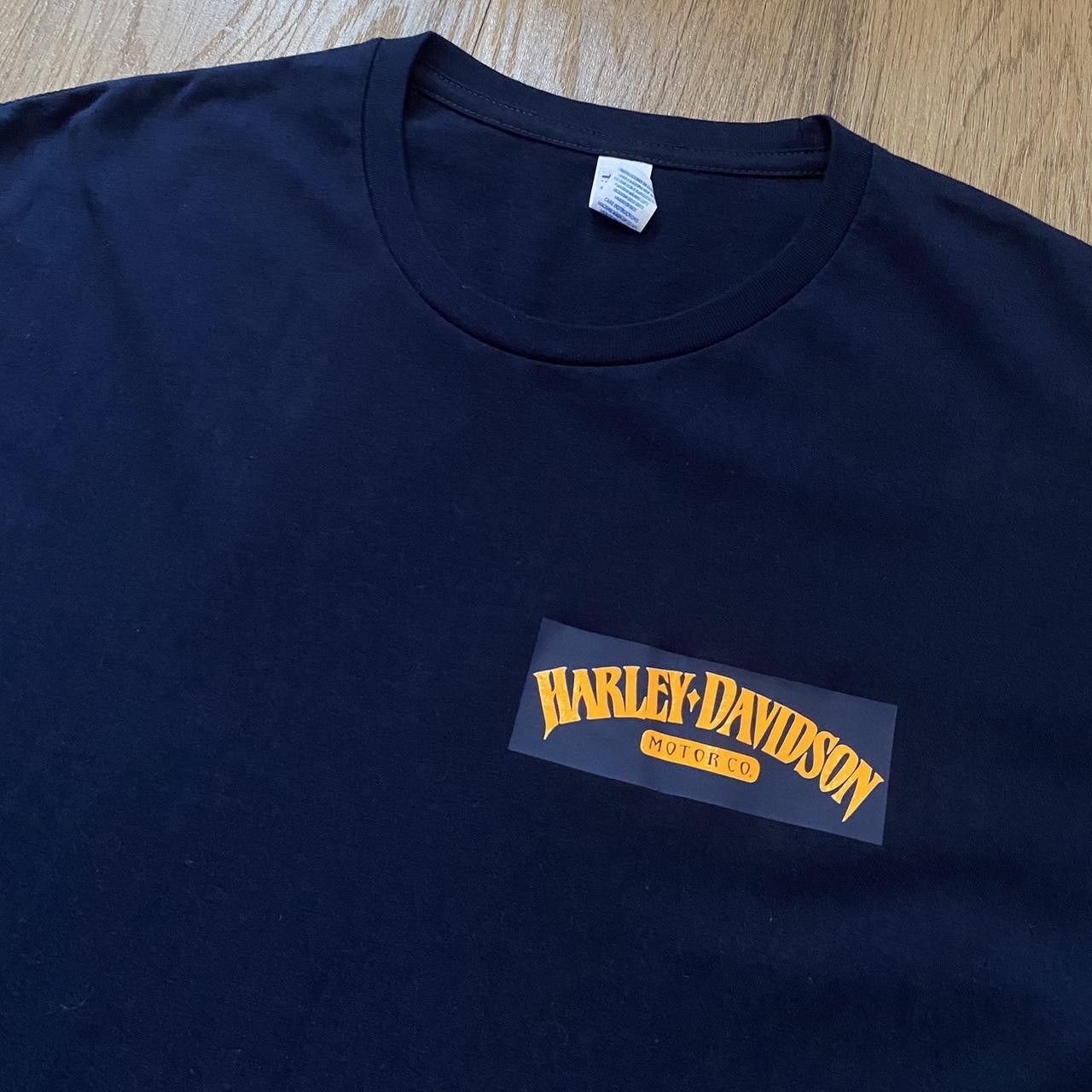 Harley Davidson Harley Davidson navy and Orange t-shirt Size US L / EU 52-54 / 3 - 3 Thumbnail