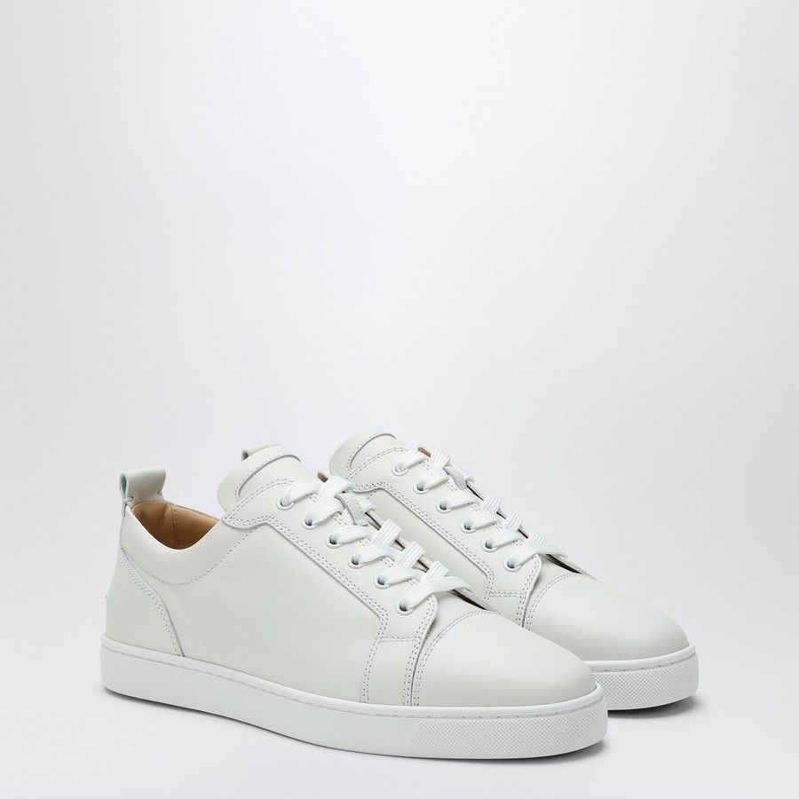 Christian Louboutin o1d2blof0226 Leather Low-Top Sneakers in White Size US 12 / EU 45 - 2 Thumbnail