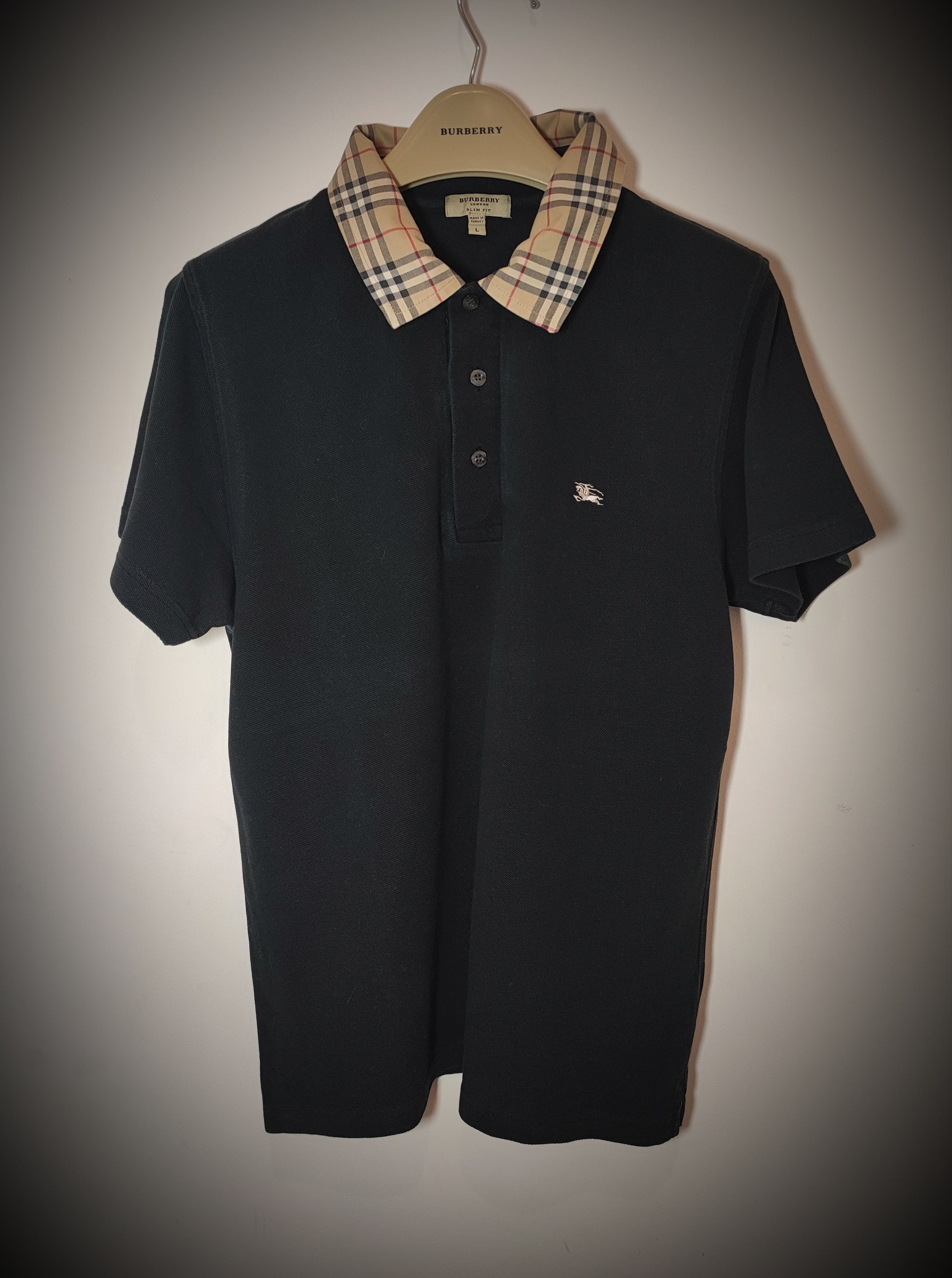 Burberry 🔥 Burberry Polo size L Black 🔥 Size US L / EU 52-54 / 3 - 2 Thumbnail
