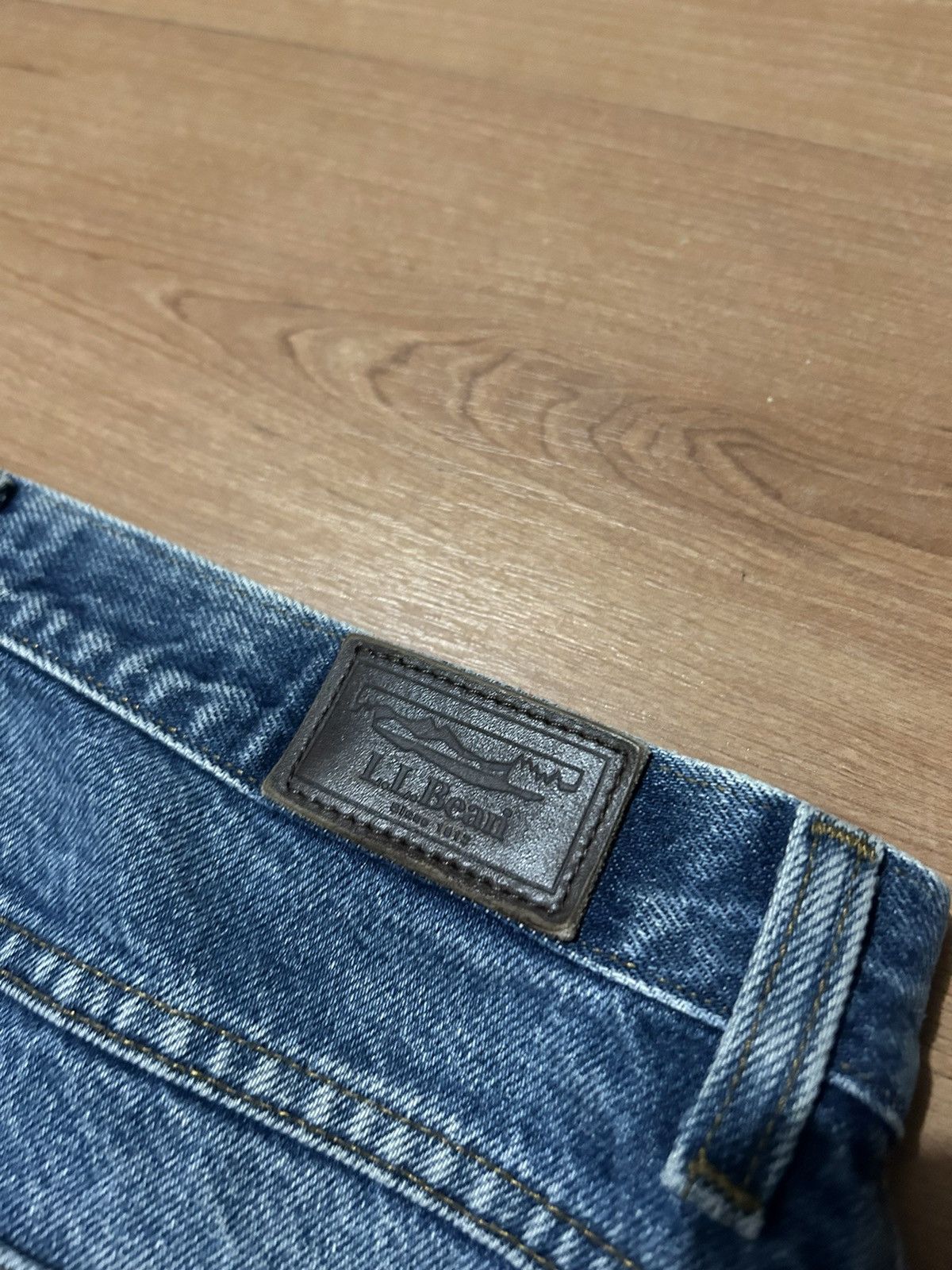 L.L. Bean × Vintage Crazy Faded Vintage L.L.Bean Denim Size US 34 / EU 50 - 10 Thumbnail