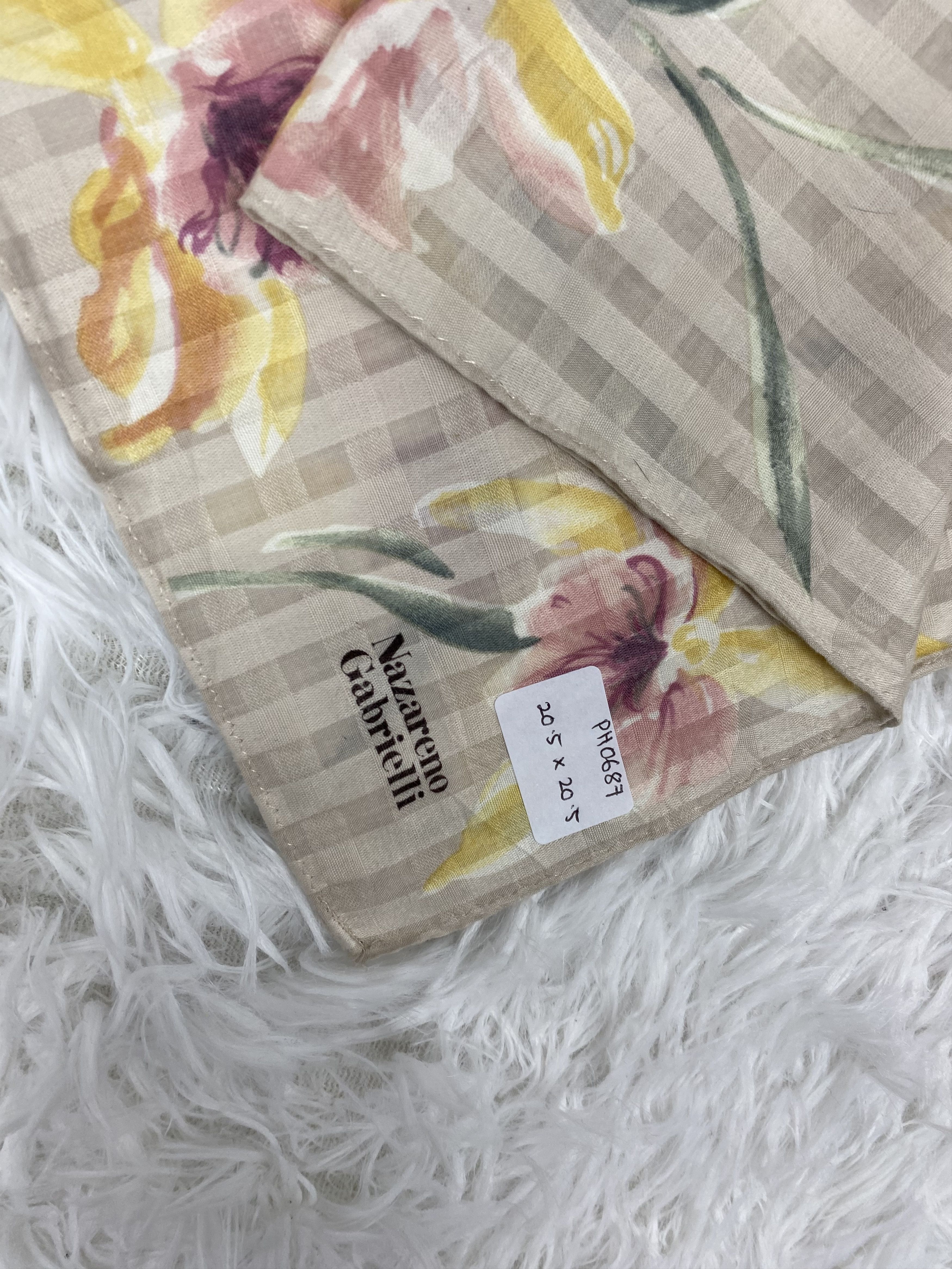 Nazareno Gabrielli × Vintage Vintage Nazareno Gabrielli Handkerchief Neckerchief PH0687 Size ONE SIZE - 2 Thumbnail