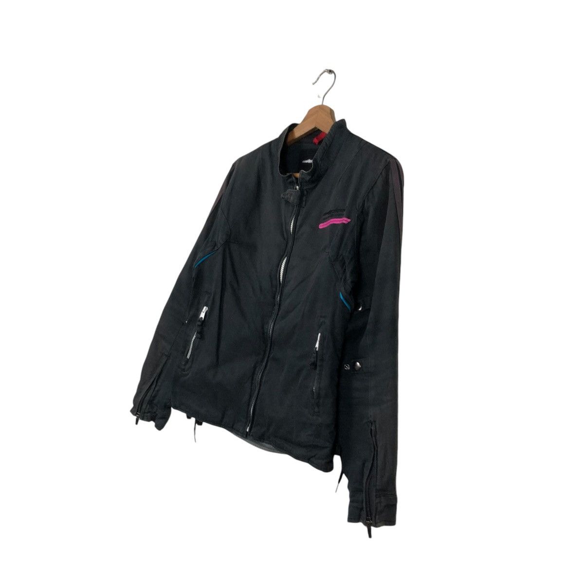 Japanese Brand 🔥VINTAGE BIKER RACING JACKET MOTOR HEAD RICH BLACK KADOYA Size US M / EU 48-50 / 2 - 4 Thumbnail