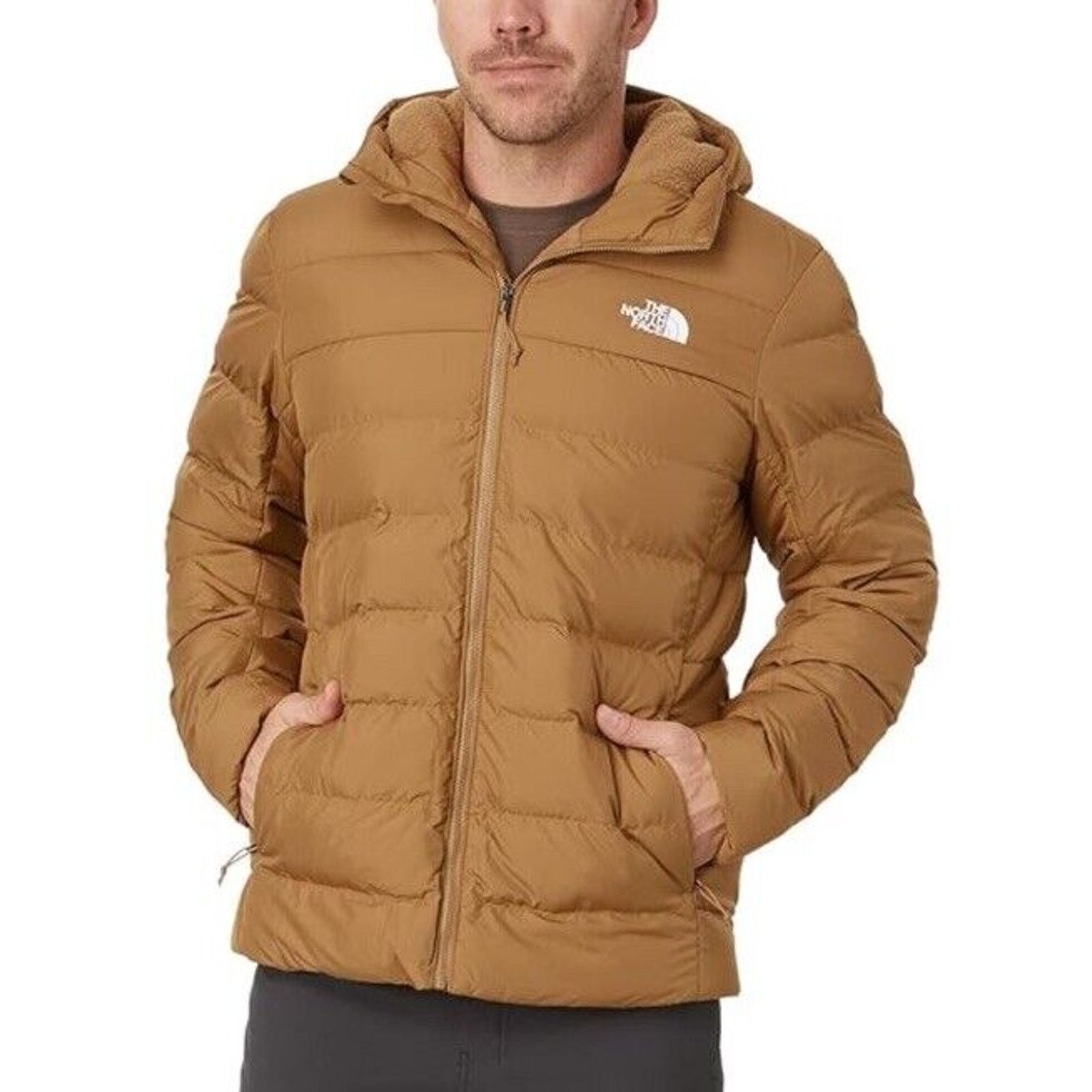 The North Face NWT NIRTHFACE M ACONCAGUA 3 HOODIE UTILITY BROWN LARGE Size US L / EU 52-54 / 3 - 4 Thumbnail