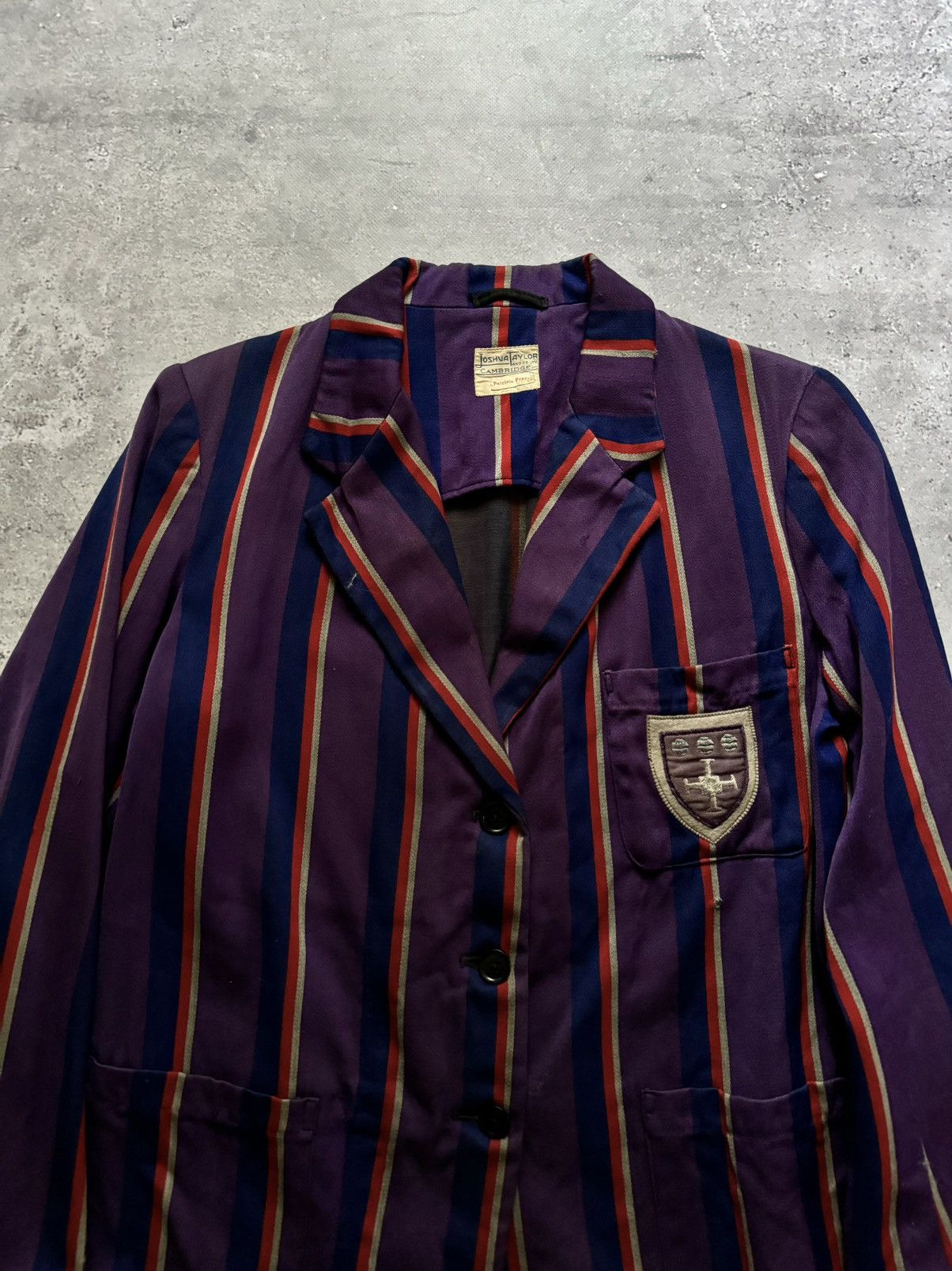 Other 1940s Cambridge University Striped Boating Wool Jacket Size US S / EU 44-46 / 1 - 4 Thumbnail