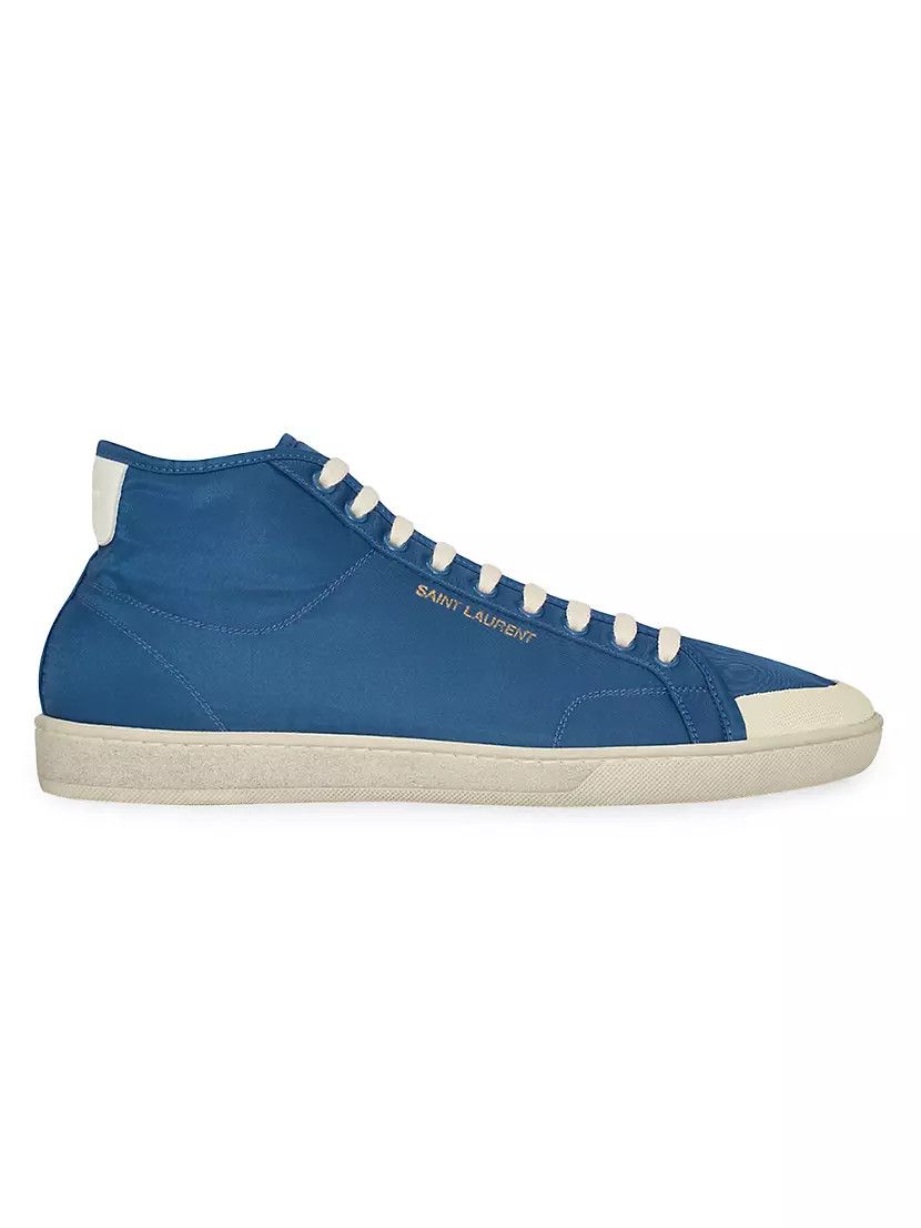 Saint Laurent Paris o1bcso1str1024 Court Classic SL/39 MID top Sneakers in Blue Size US 9 / EU 42 - 1 Thumbnail
