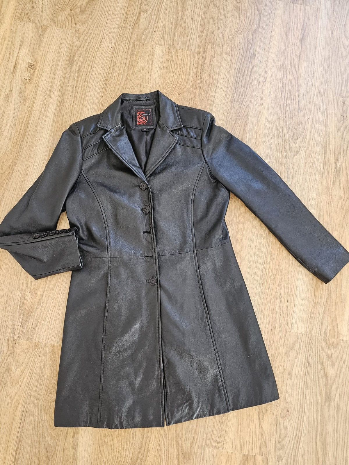 Other VINTAGE REDSKINS "Buttery Soft" Leather ¾ Coat - Rare Label Size XL / US 12-14 / IT 48-50 - 1 Thumbnail