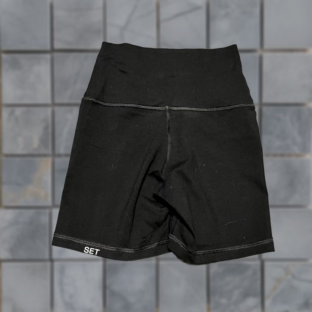 Vintage Set Active Shorts Womens XS Black Bike Activewear Size 26" / US 2 / IT 38 - 1 Thumbnail