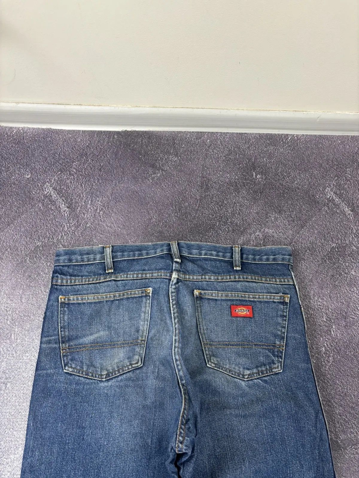 Dickies × Vintage Vintage Dickies Faded Blue Denim Hype Work Baggy Jeans Size US 36 / EU 52 - 6 Thumbnail