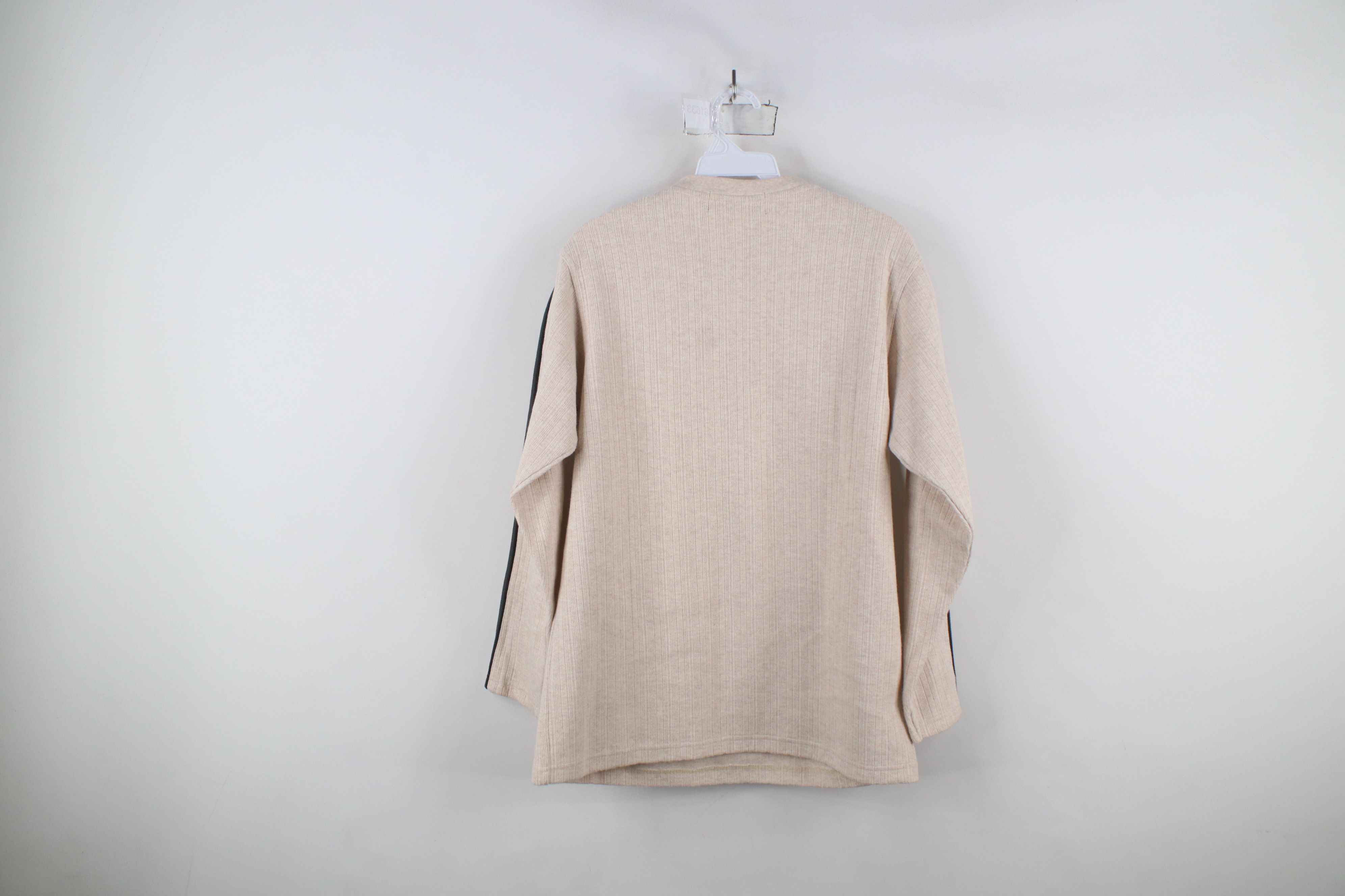 Express × Vintage Vintage 90s Express Striped Ribbed Knit Long Sleeve T-Shirt Size L / US 10 / IT 46 - 8 Thumbnail