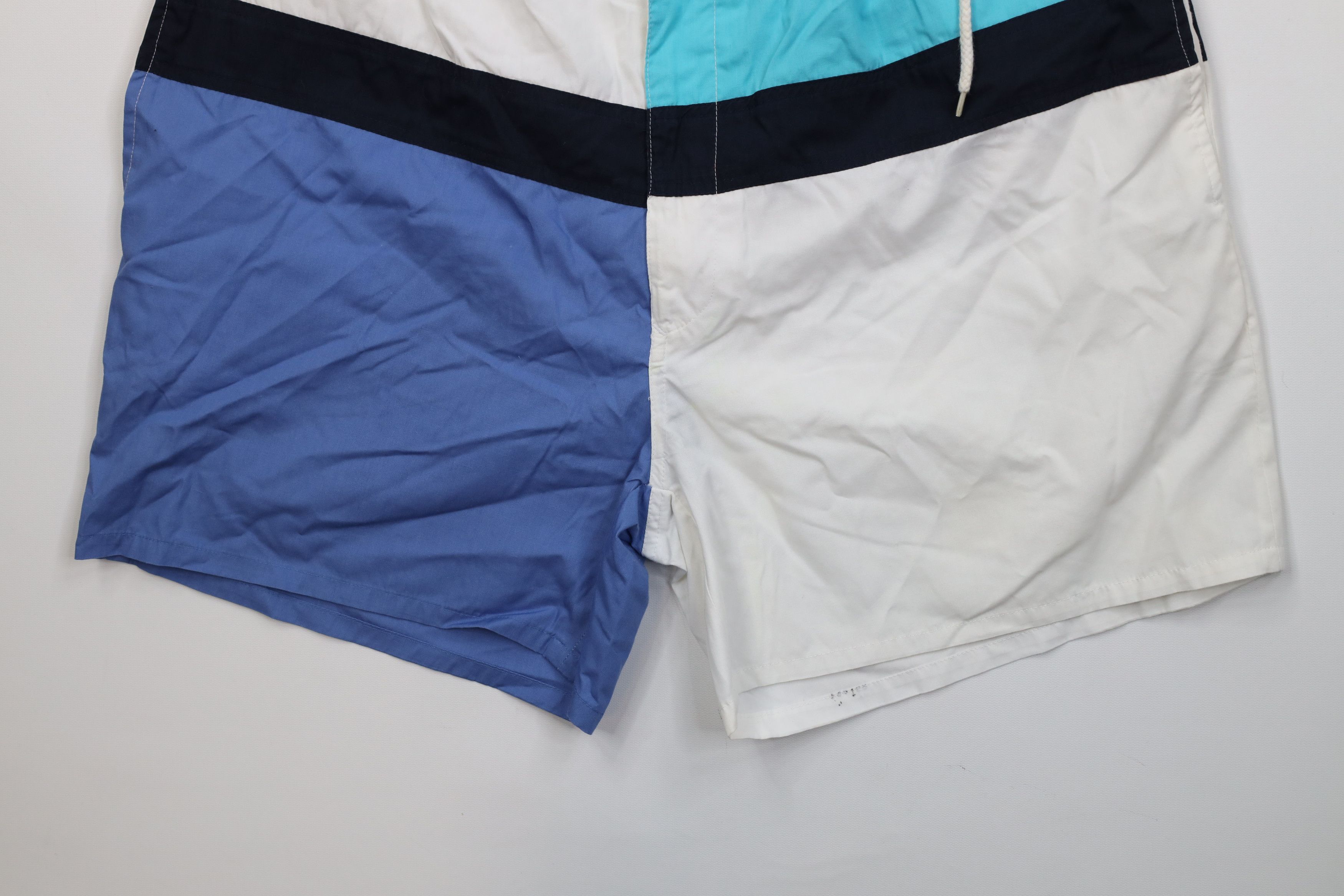 Vintage Vintage 90s Streetwear Lined Sailing Swim Trunks Shorts Size US 36 / EU 52 - 4 Thumbnail