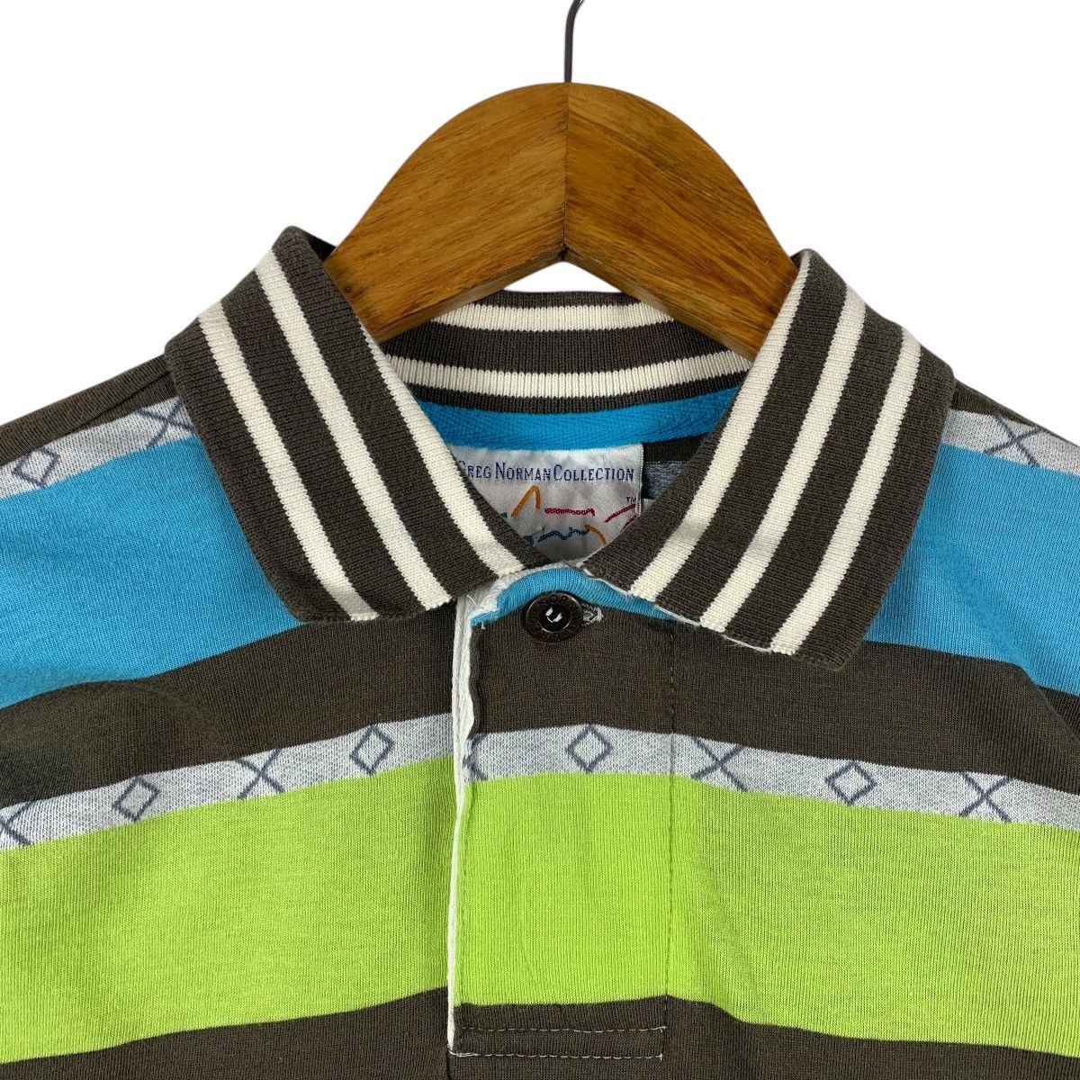 Greg Norman Vintage GREG NORMAN Stripe polo tee Size US M / EU 48-50 / 2 - 5 Thumbnail